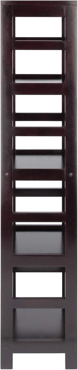 55" 4 Section Narrow Bookshelf Espresso - Winsome