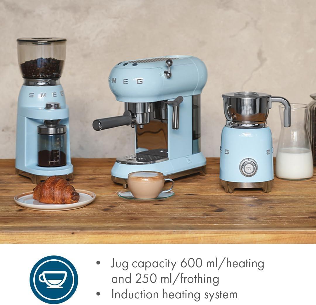 SMEG Pastel Blue Retro Milk Frother