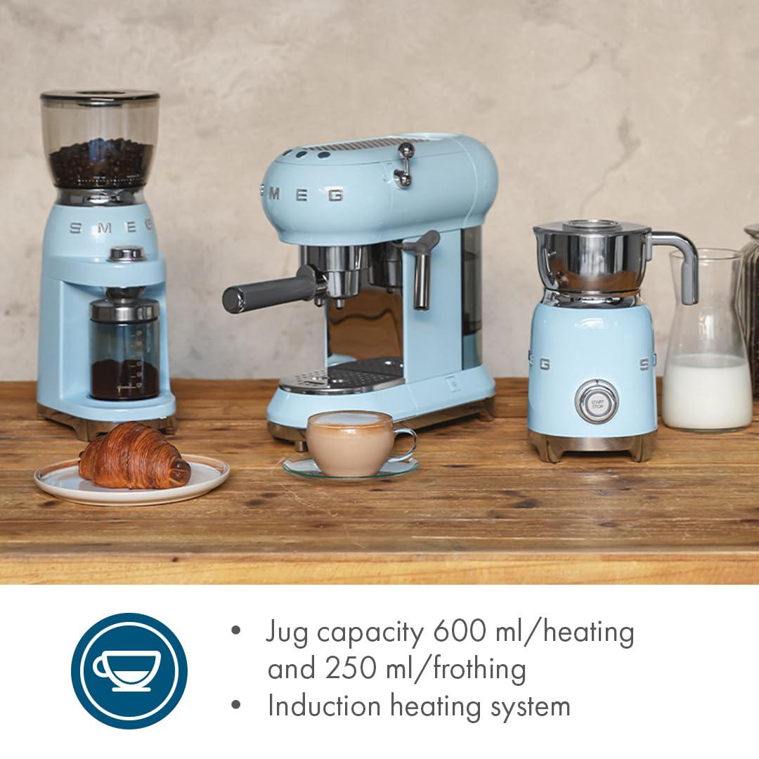 SMEG Pastel Blue Retro Milk Frother