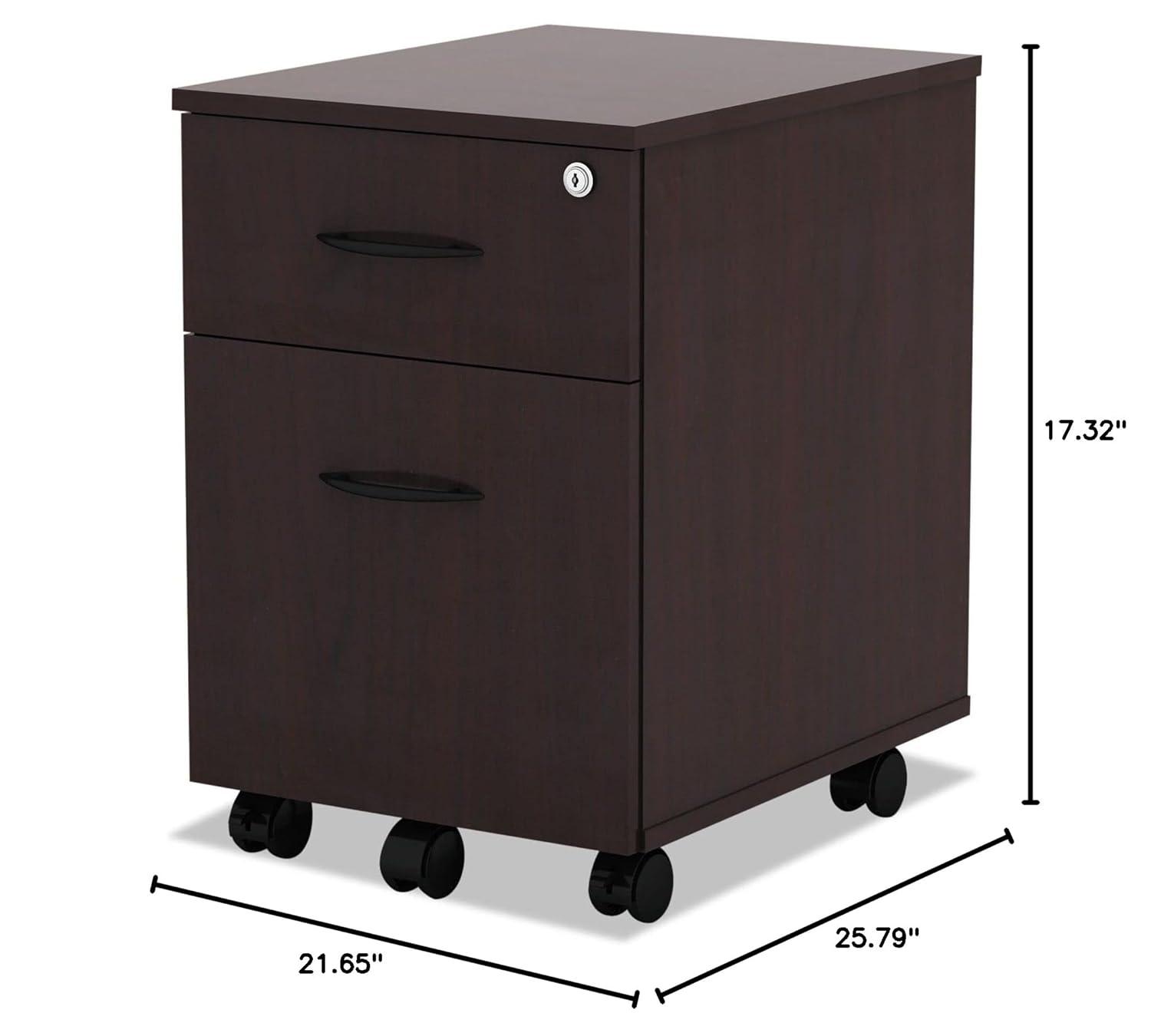 Alera 15.88'' Wide 2 -Drawer Mobile File Cabinet