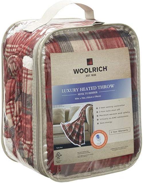 Woolrich Tasha Oversized Mink to Berber Heated Throw