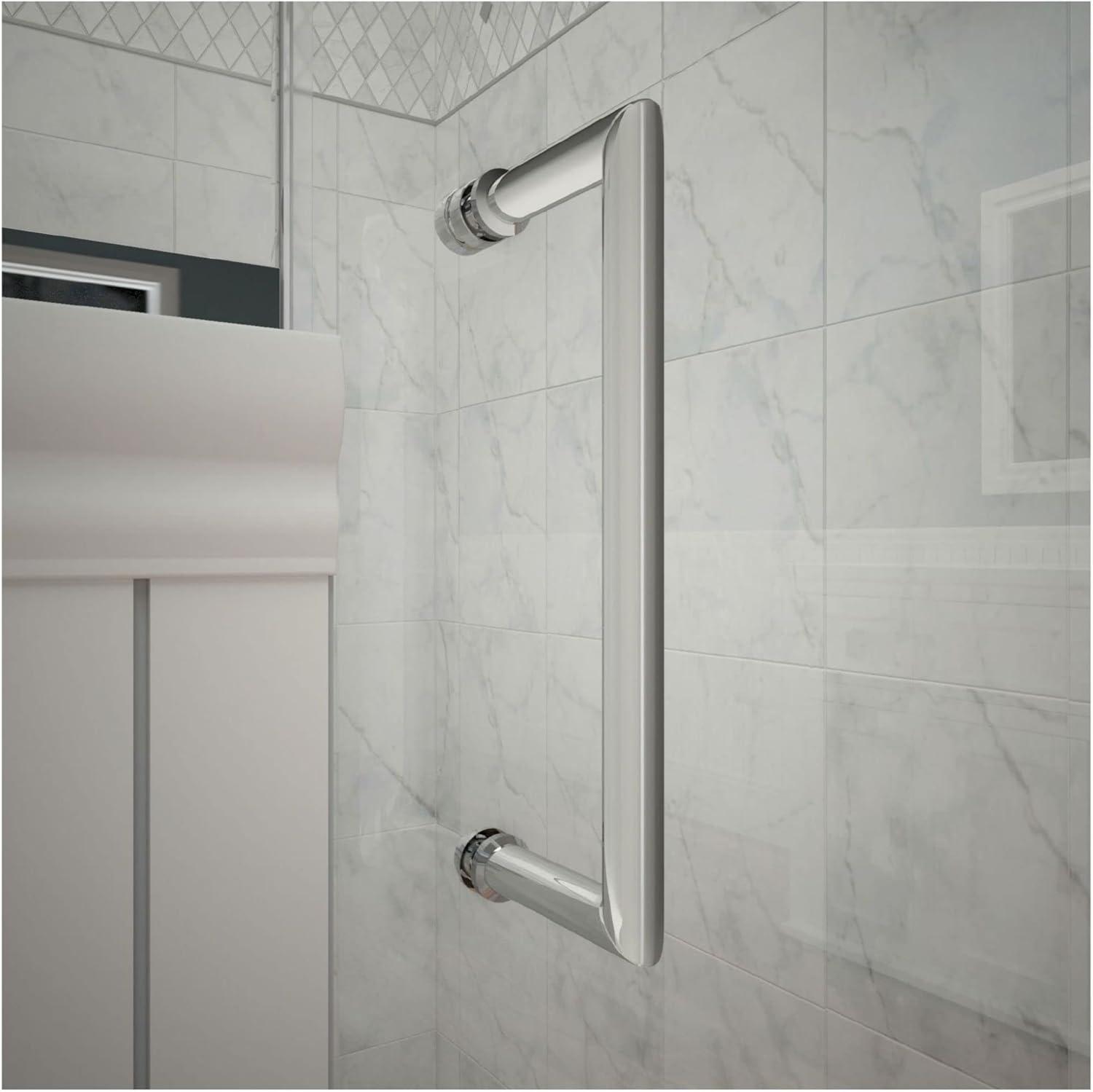 Unidoor-X 24 " W x72" H Hinged Frameless Shower Door
