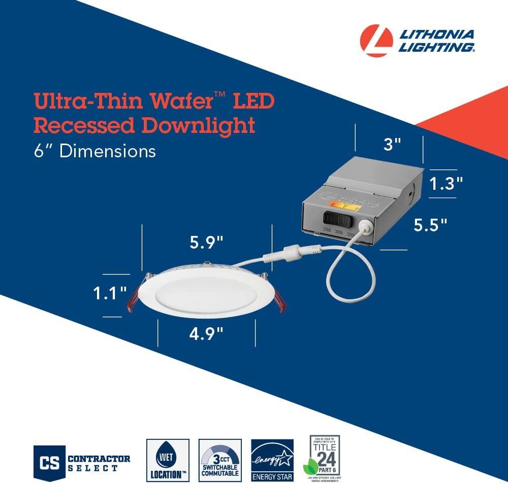 Lithonia Lighting Wafer 6in LED Retrofit Downlight