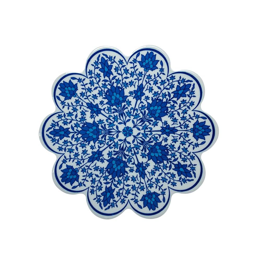 ARUN Vintage Style Ceramic Tile Trivet 7''