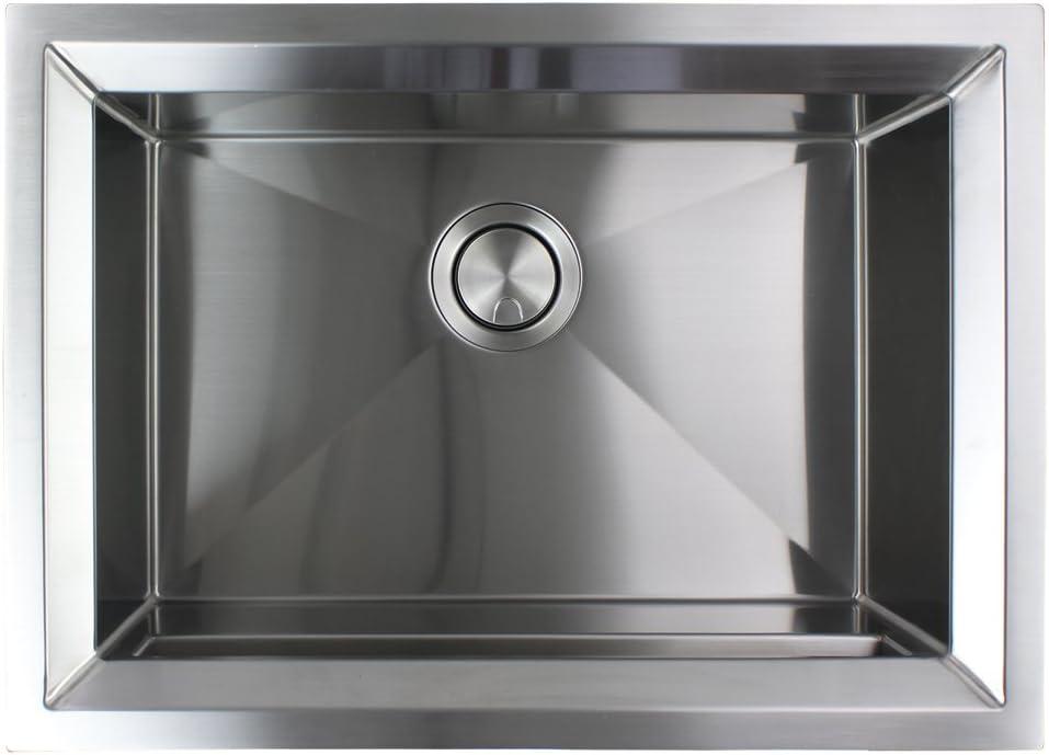 Studio 26'' L Undermount Single Bowl Stainless Steel Kitchen Sink