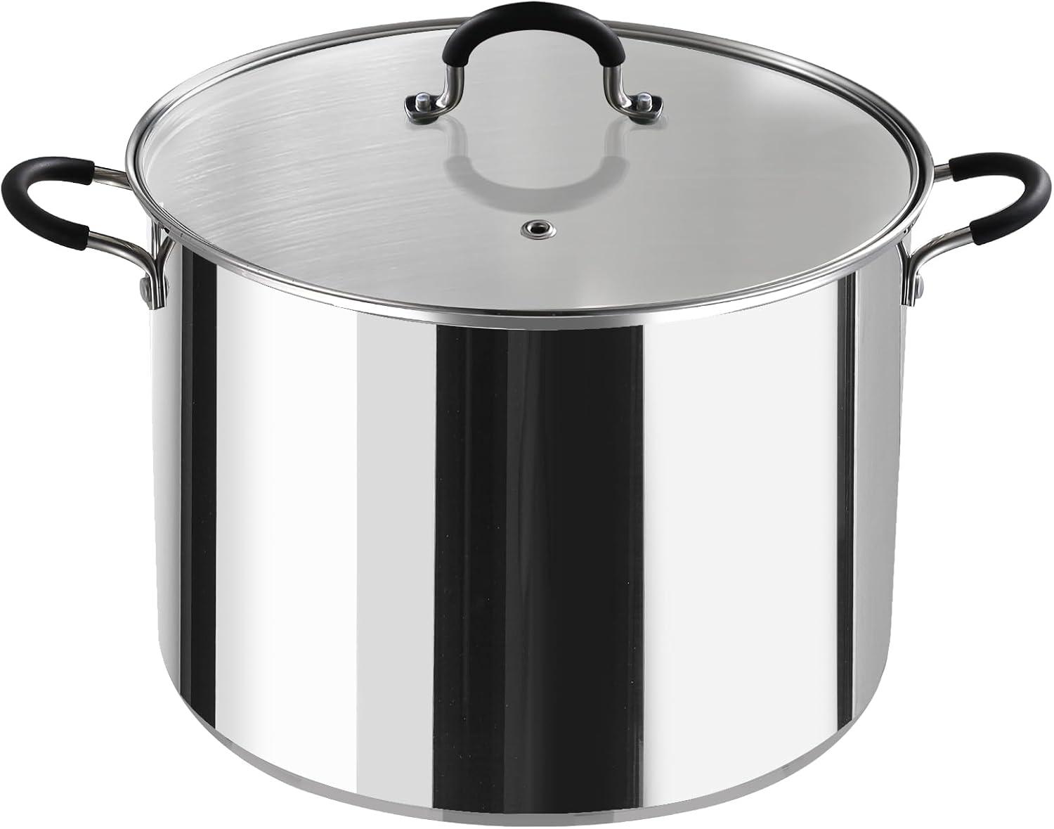 Cook N Home Professional Stainless Steel Stockpot with Lid