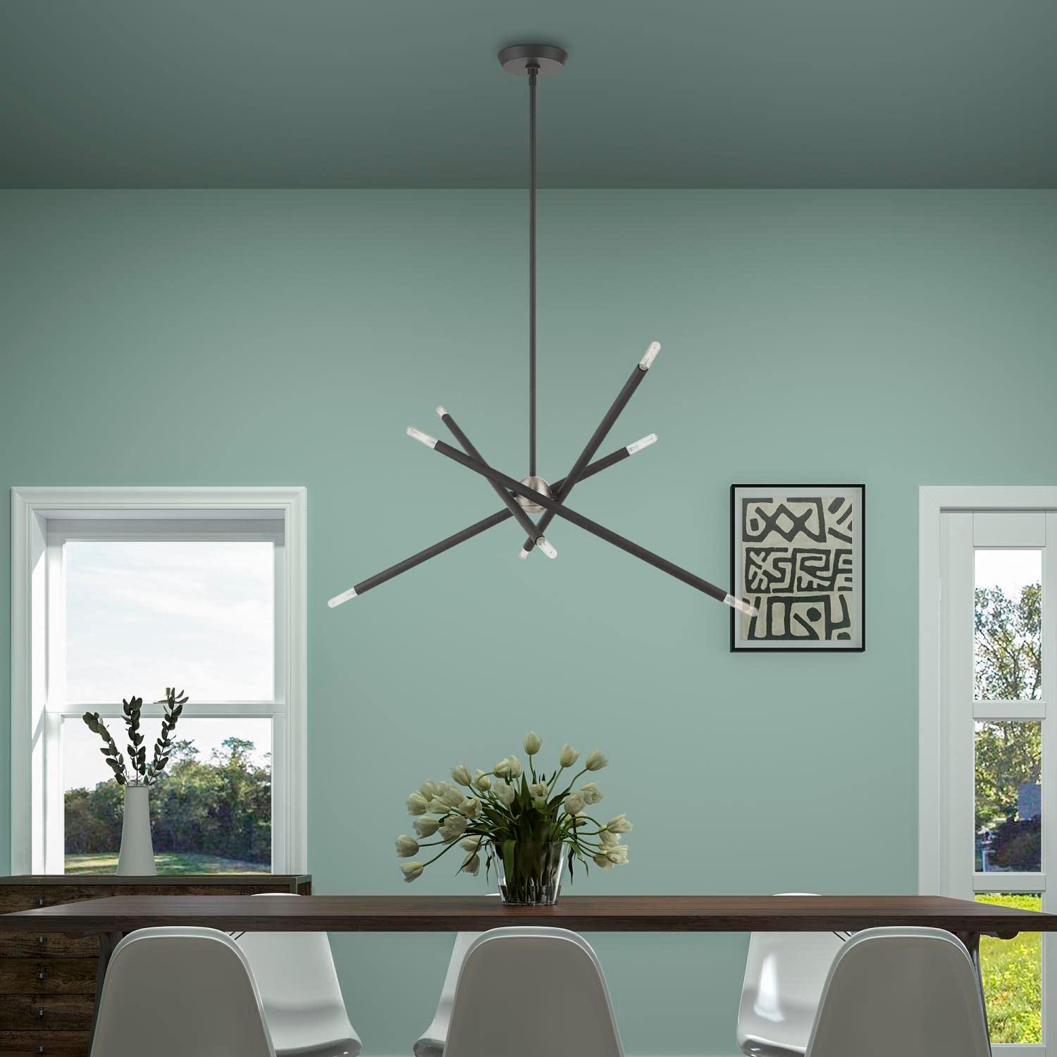 Livex Lighting Soho 8 - Light Chandelier in  Scandinavian Gray