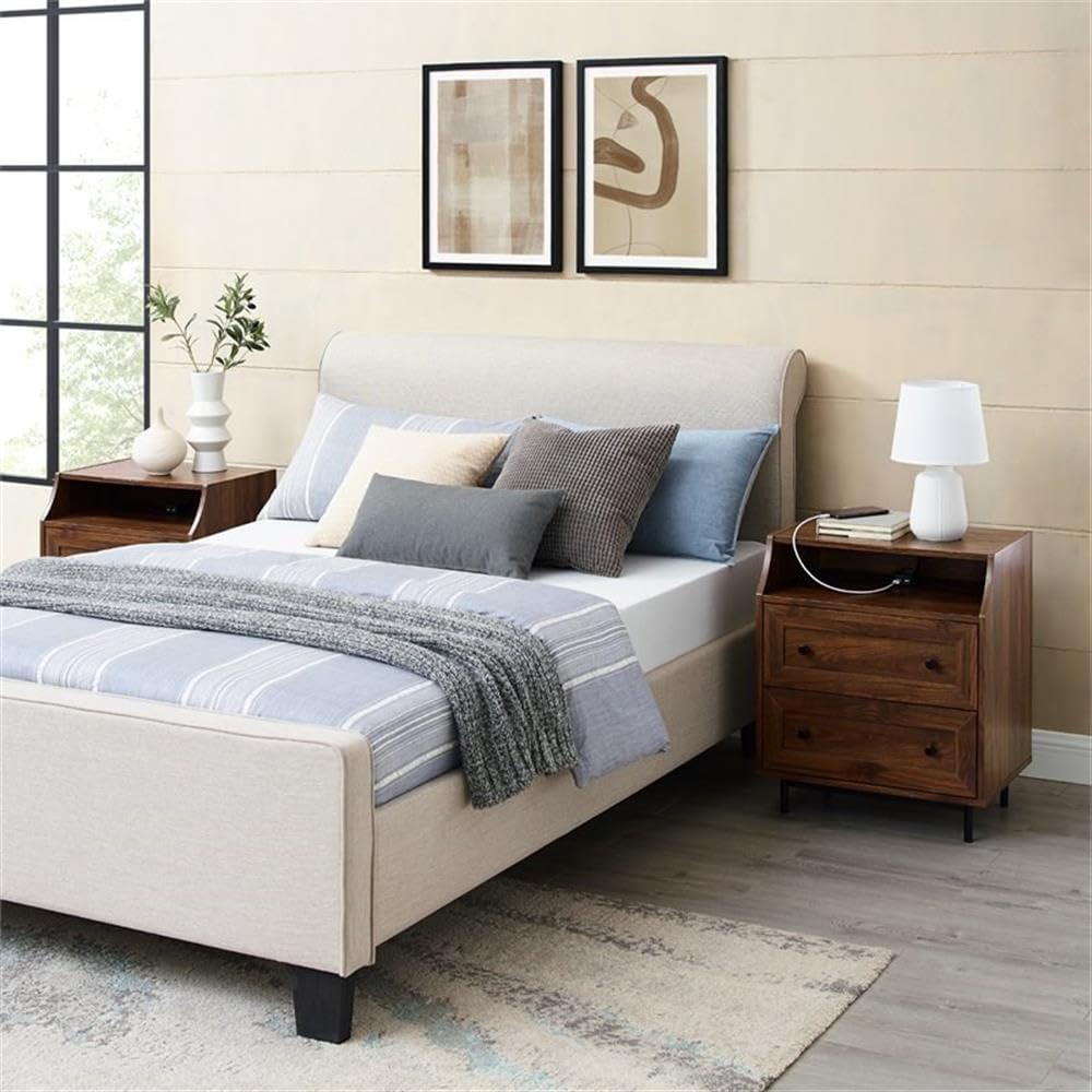 Minot 2-Drawer Nightstands with Dual USB Port