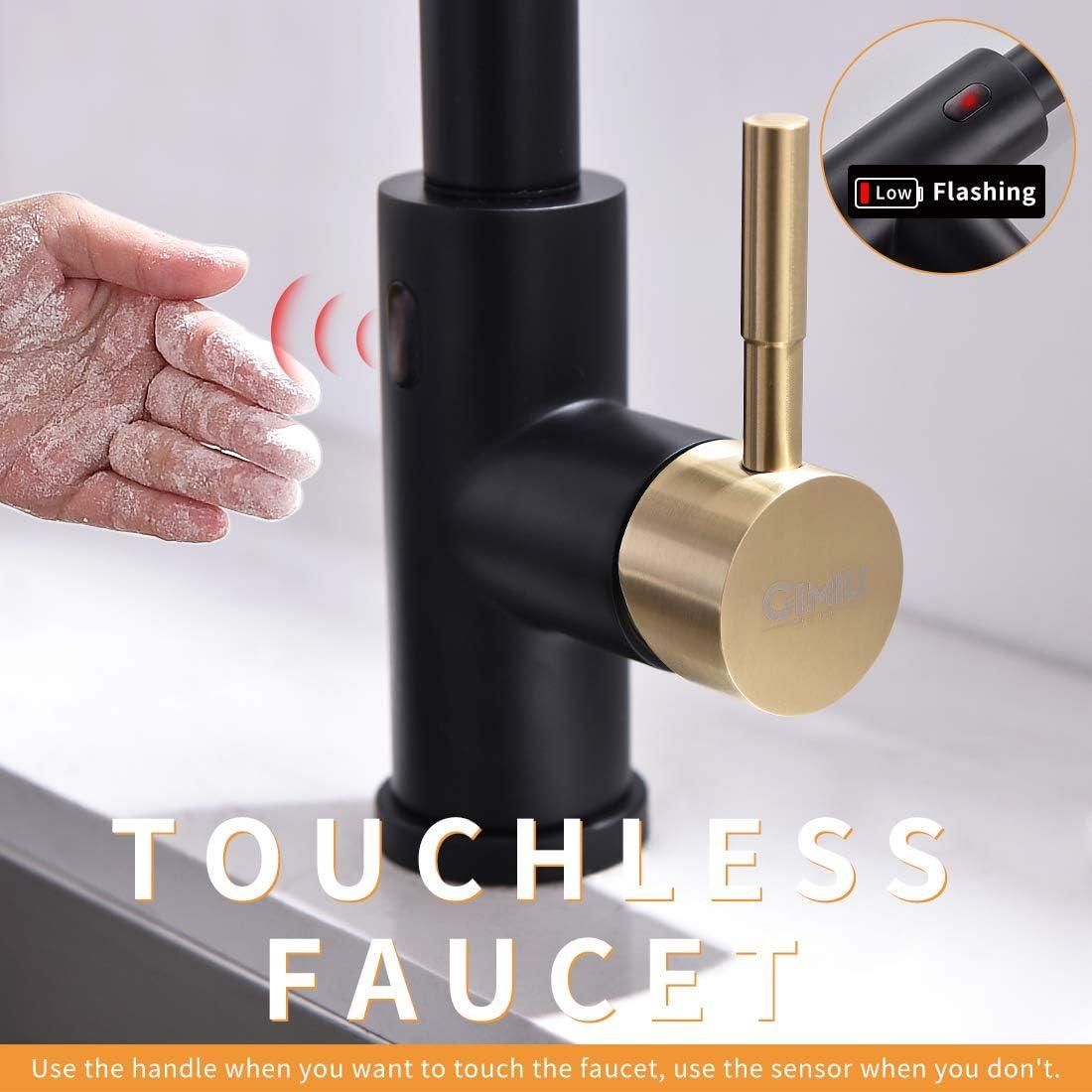 GAWEZA Pull Down Touchless Kitchen Faucet