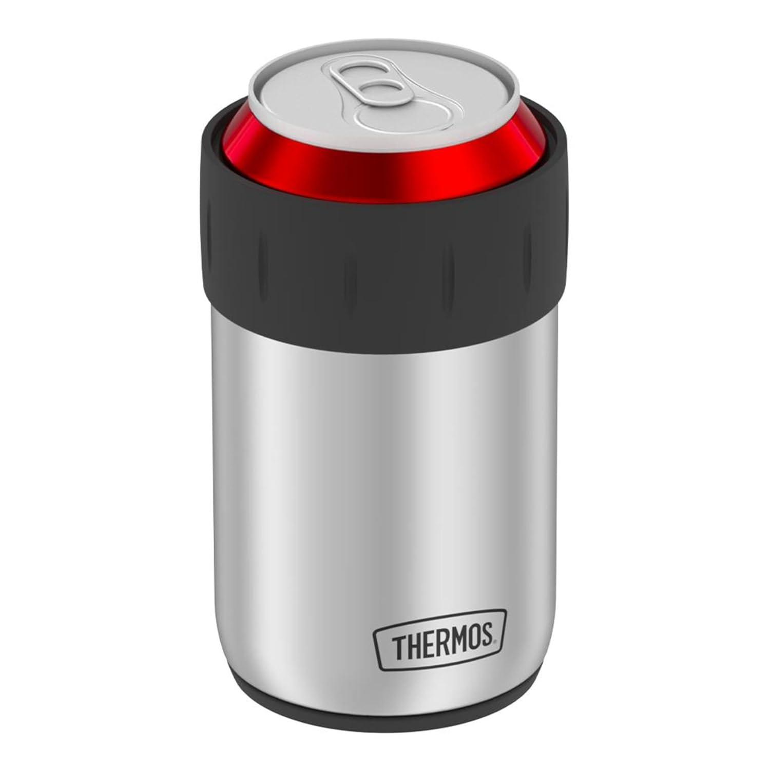 Thermos 12 oz. Insulated Stainless Steel Beverage Can Insulator - Silver/Gray