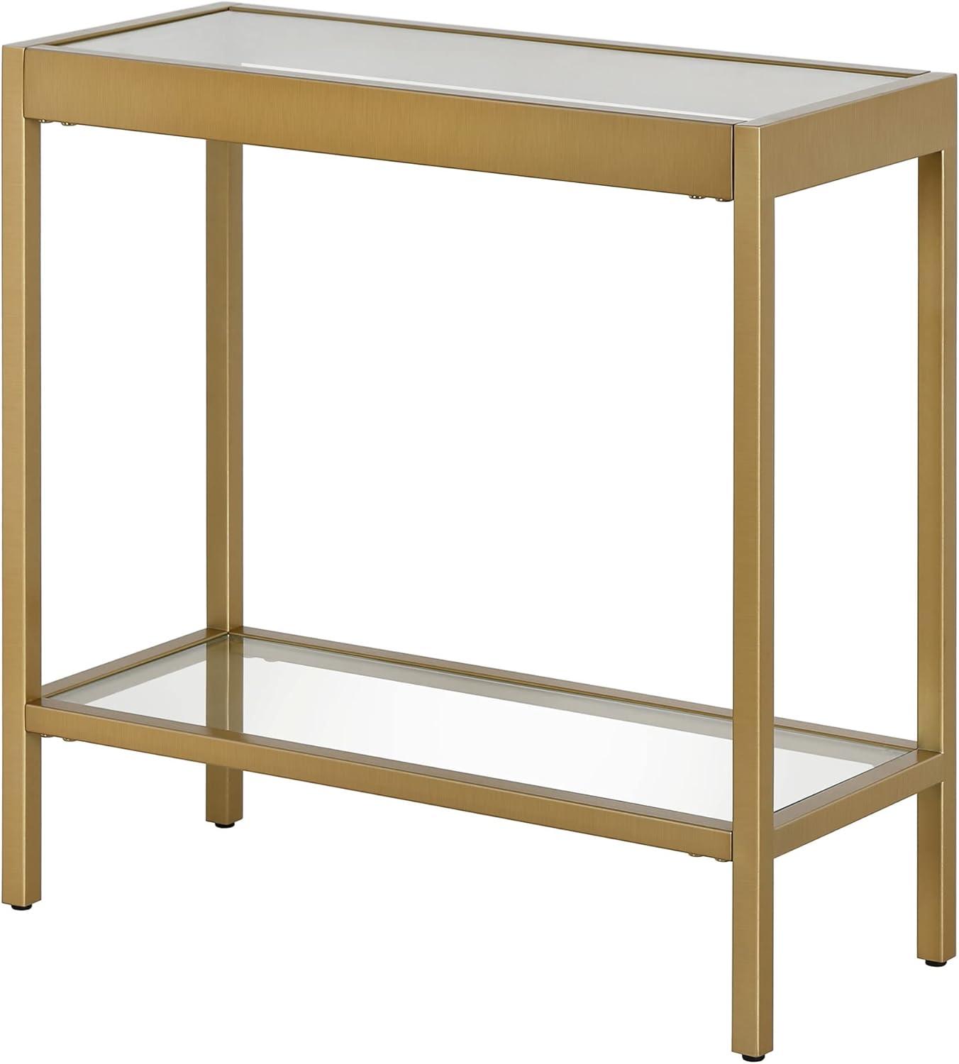 Henn&Hart 24" Gold Side Table