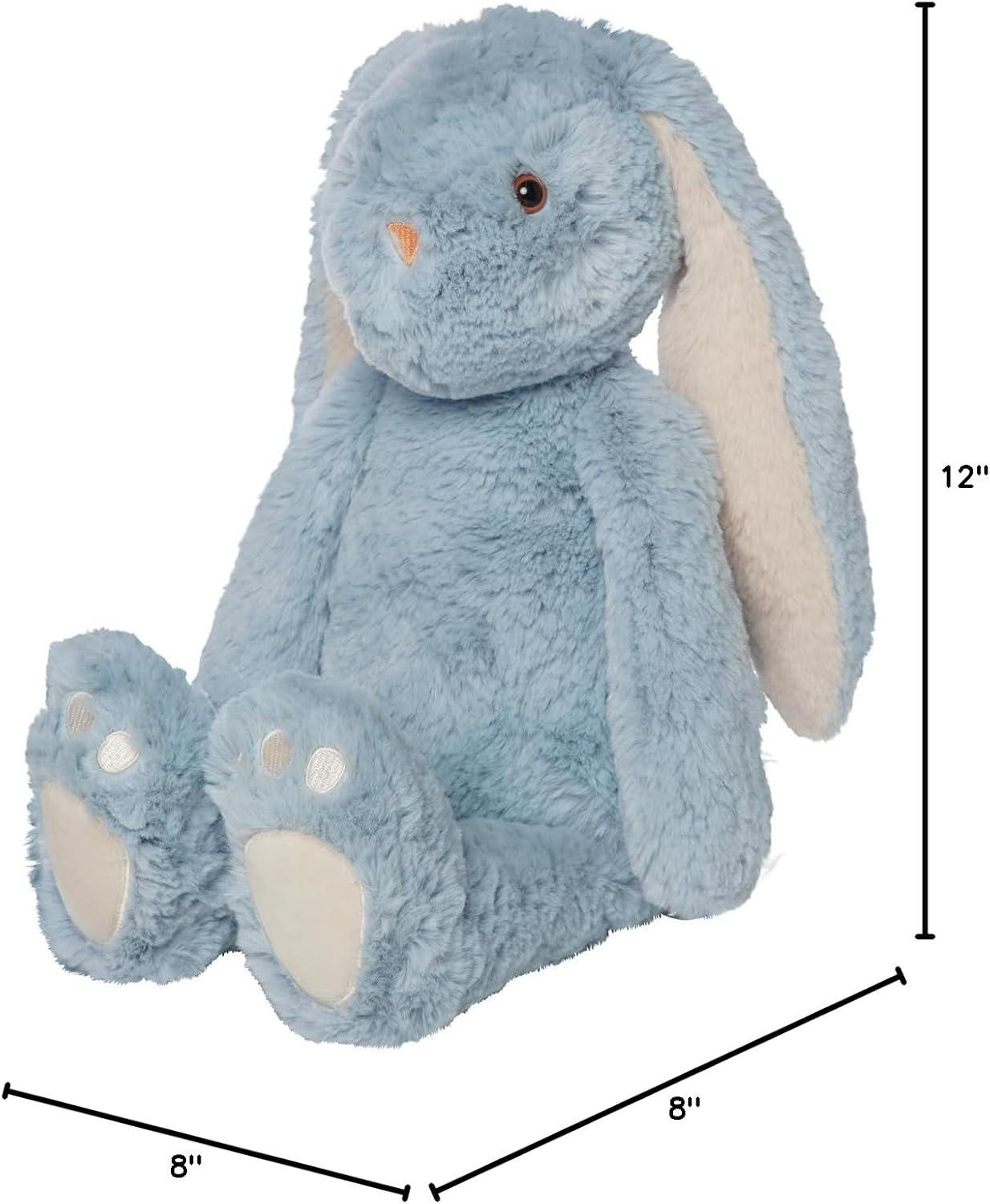 Blue and Light Apricot 12" Plush Snuggle Bunny