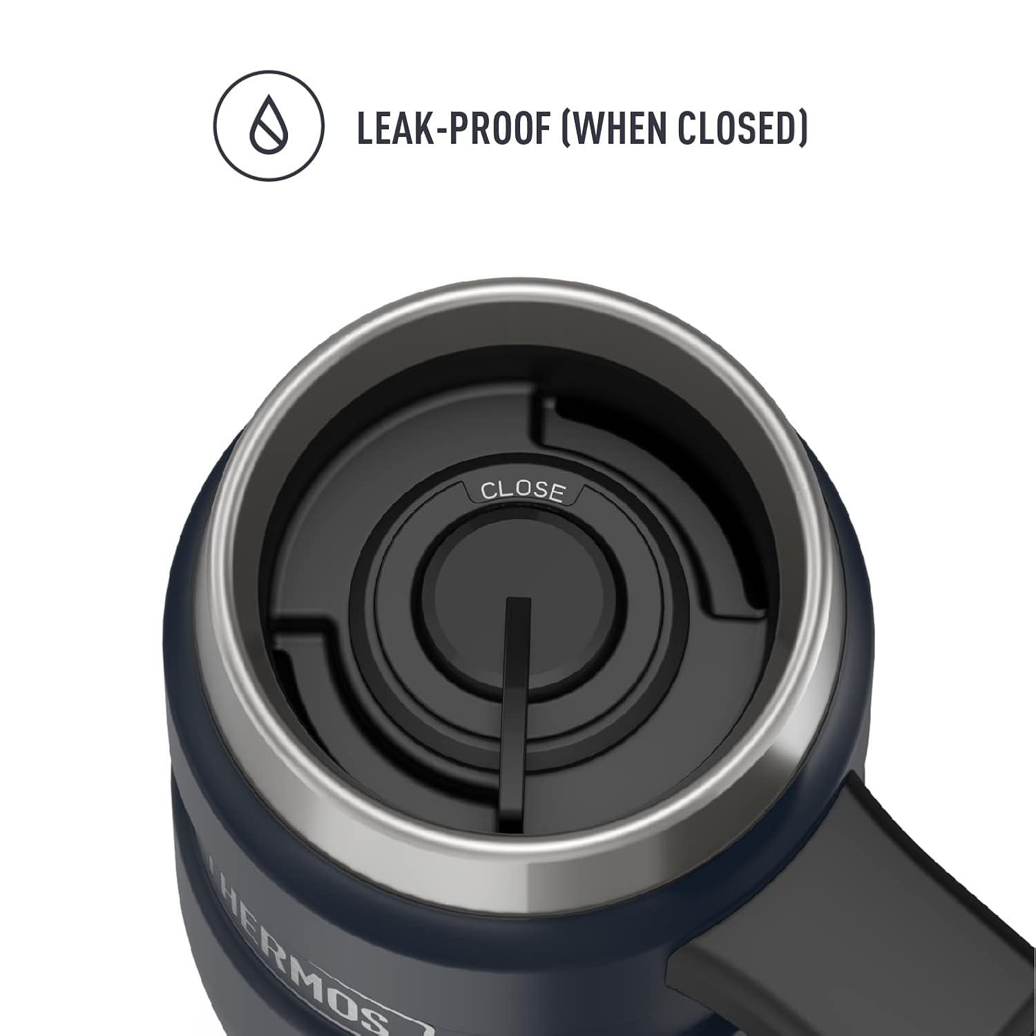 Thermos 16 oz. Stainless King Travel Mug with Handle - Matte Midnight Blue