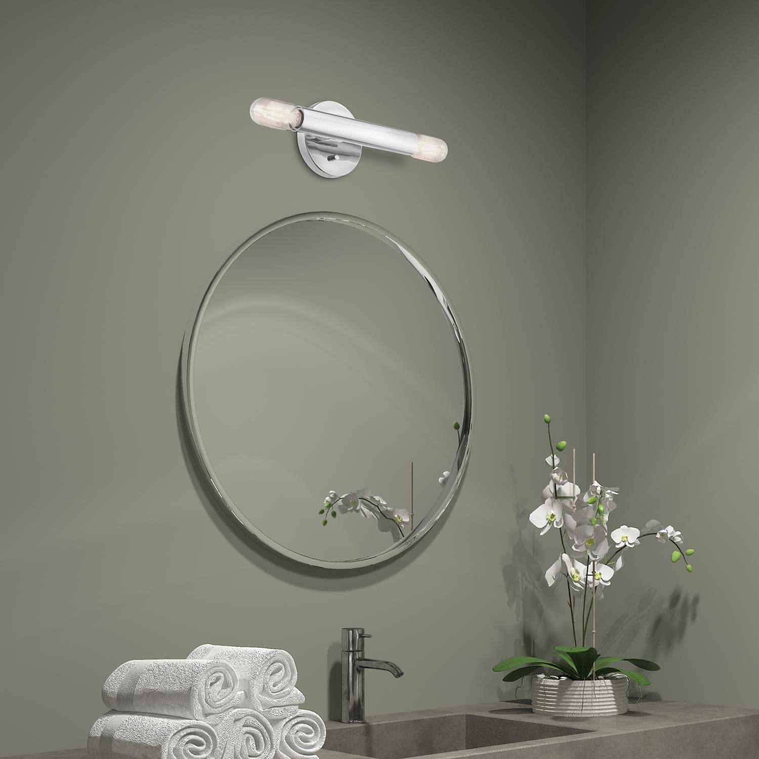 Livex Lighting Copenhagen 2 - Light Wall Light in  Polished Chrome