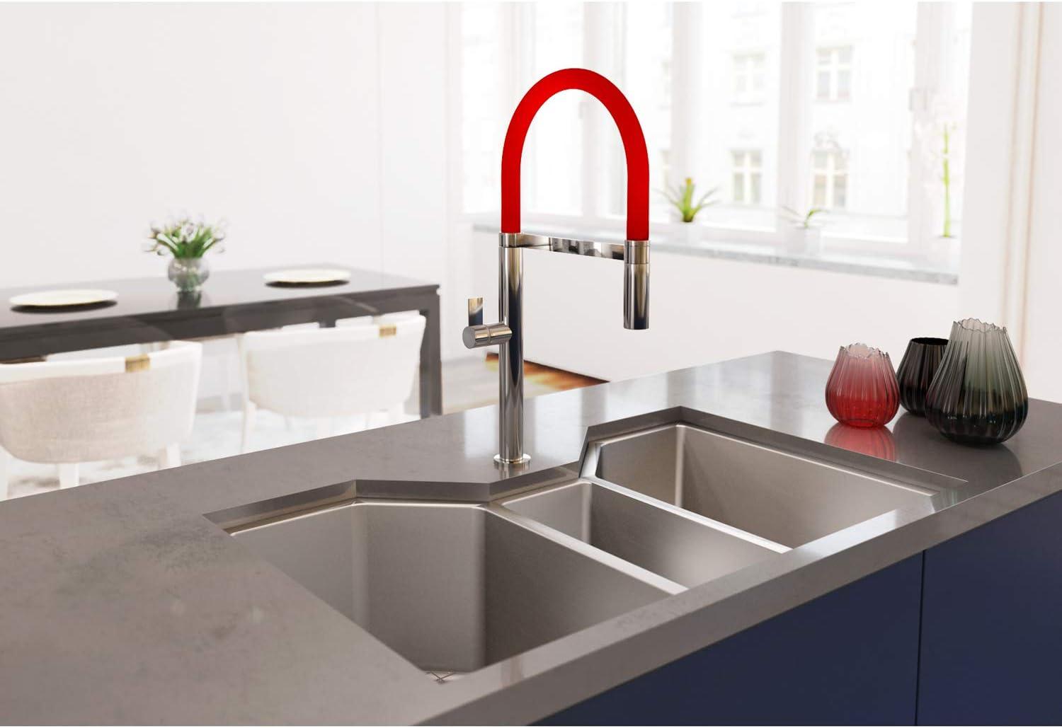 Ruvati 35" Triple Bowl Undermount 16 Gauge Stainless Steel Kitchen Sink