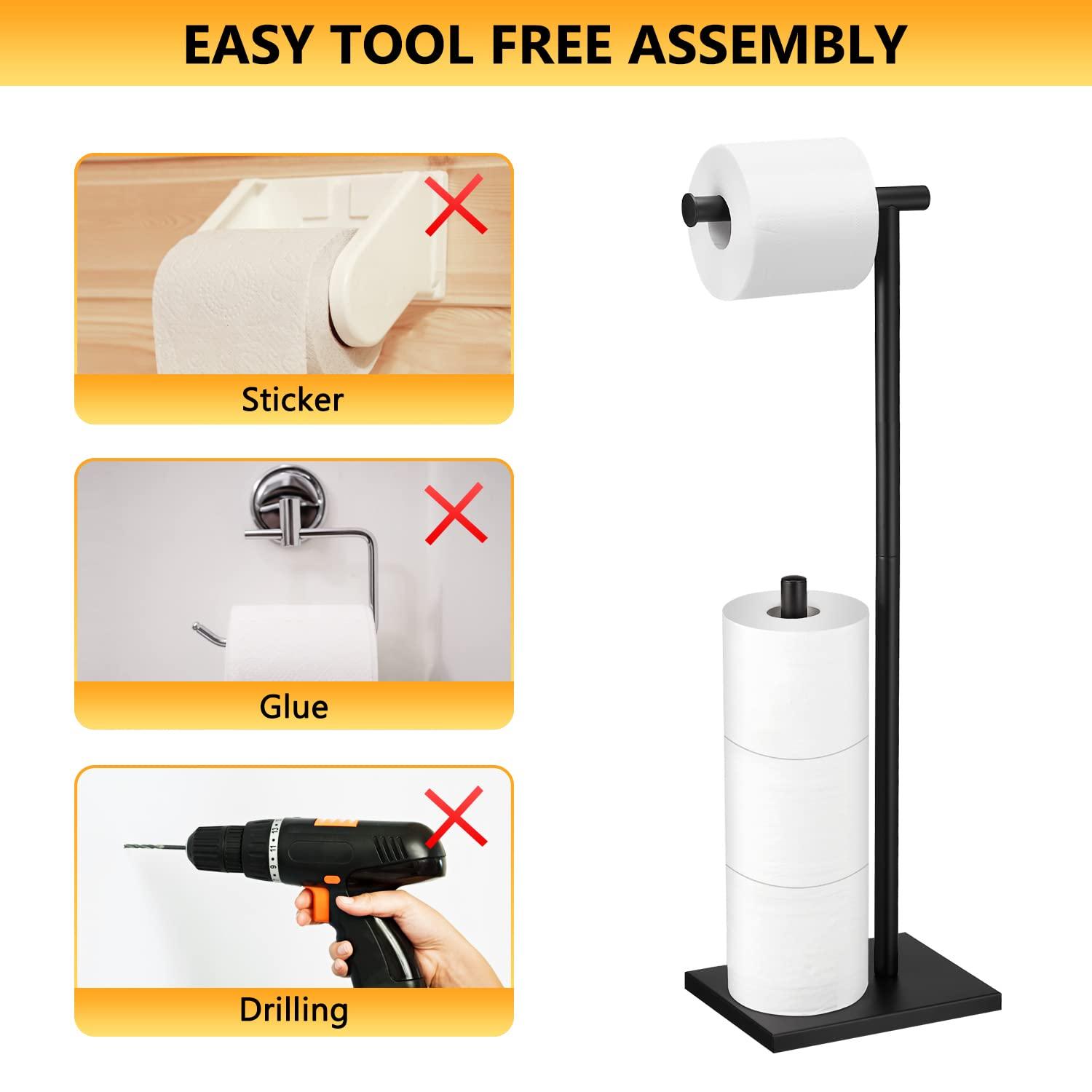 TOPEFIC HPA6LRTN02 Free Standing Toilet Paper Holder