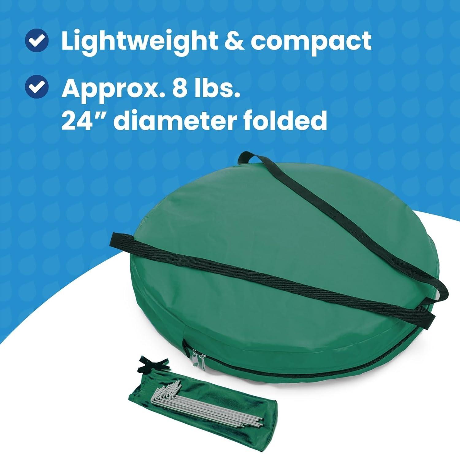 Hunter Green Two-Person Four Season Polyester Pop-Up Tent