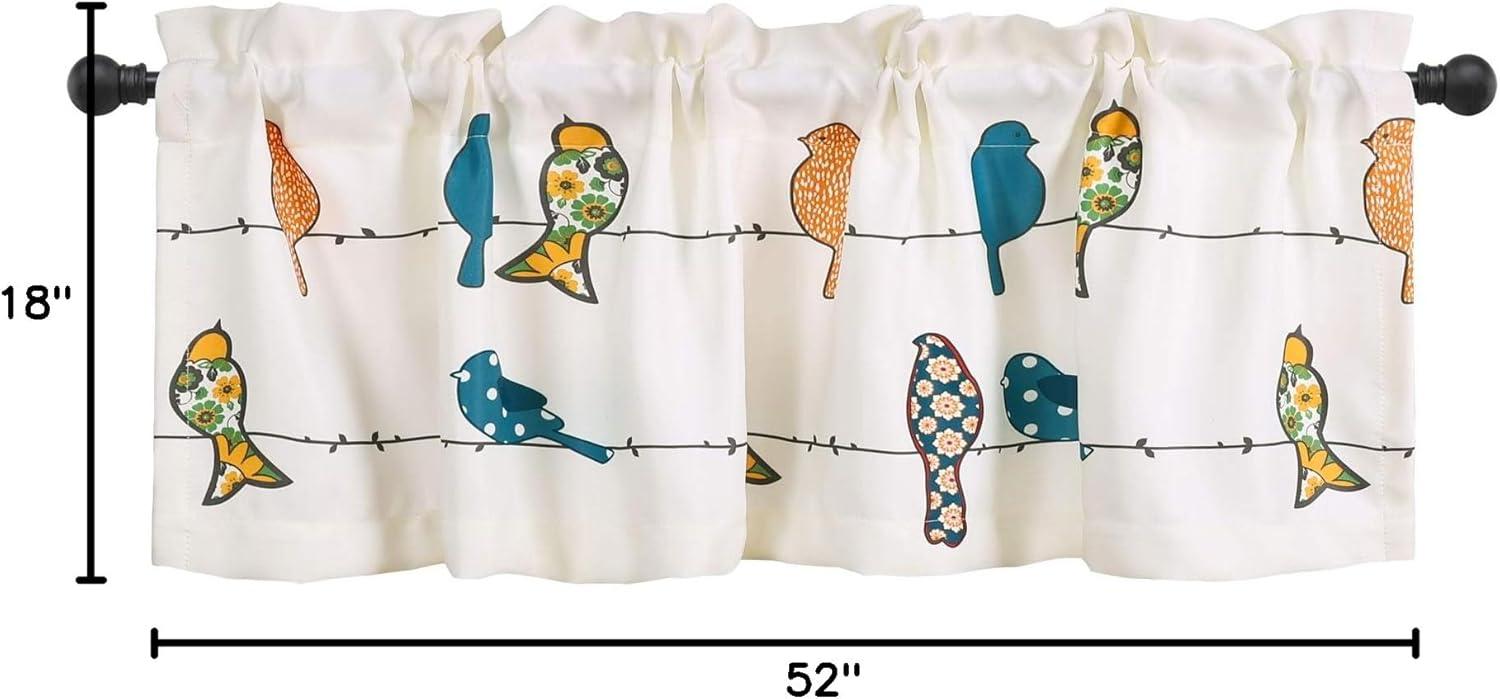 Torre & Tagus Rowley Birds Tailored 52'' W Window Valance