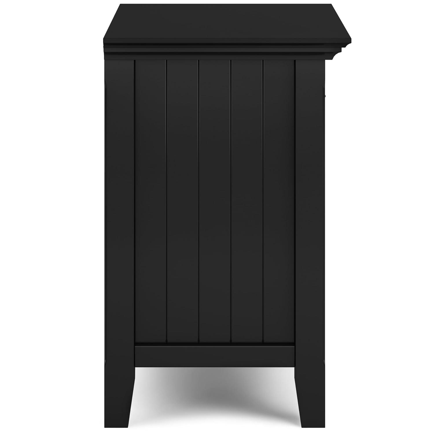 Simpli Home Acadian 24"W 1-Drawer Solid Wood Nightstand with Open Bottom Storage & Reviews | Wayfair