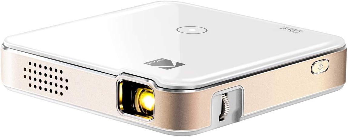 White Ultra Mini Pocket DLP Projector with Wi-Fi and HDMI