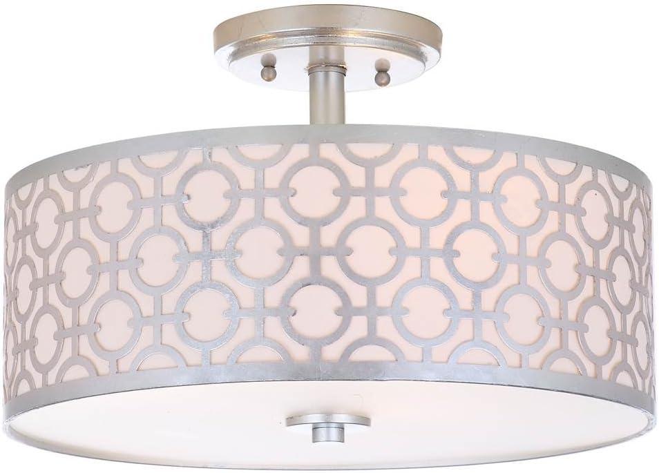 Vera Chain Link 3 Light 15.5 Inch Dia Flush Mount  - Safavieh