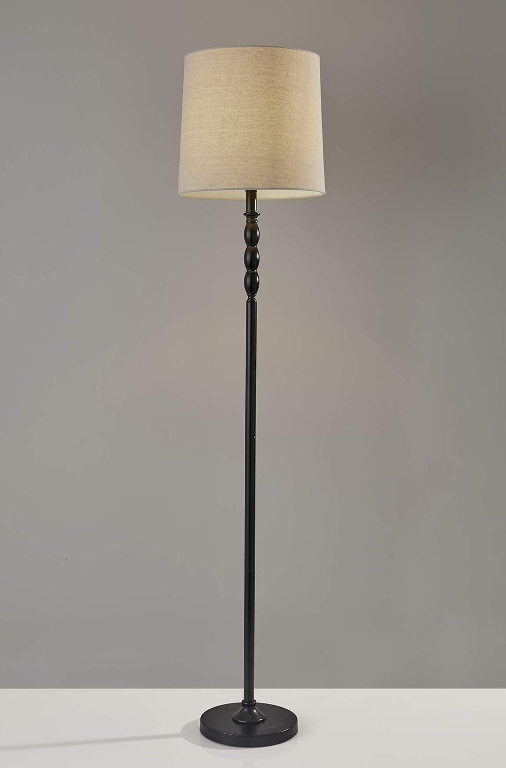 Simplee Adesso William Floor Lamp, Black