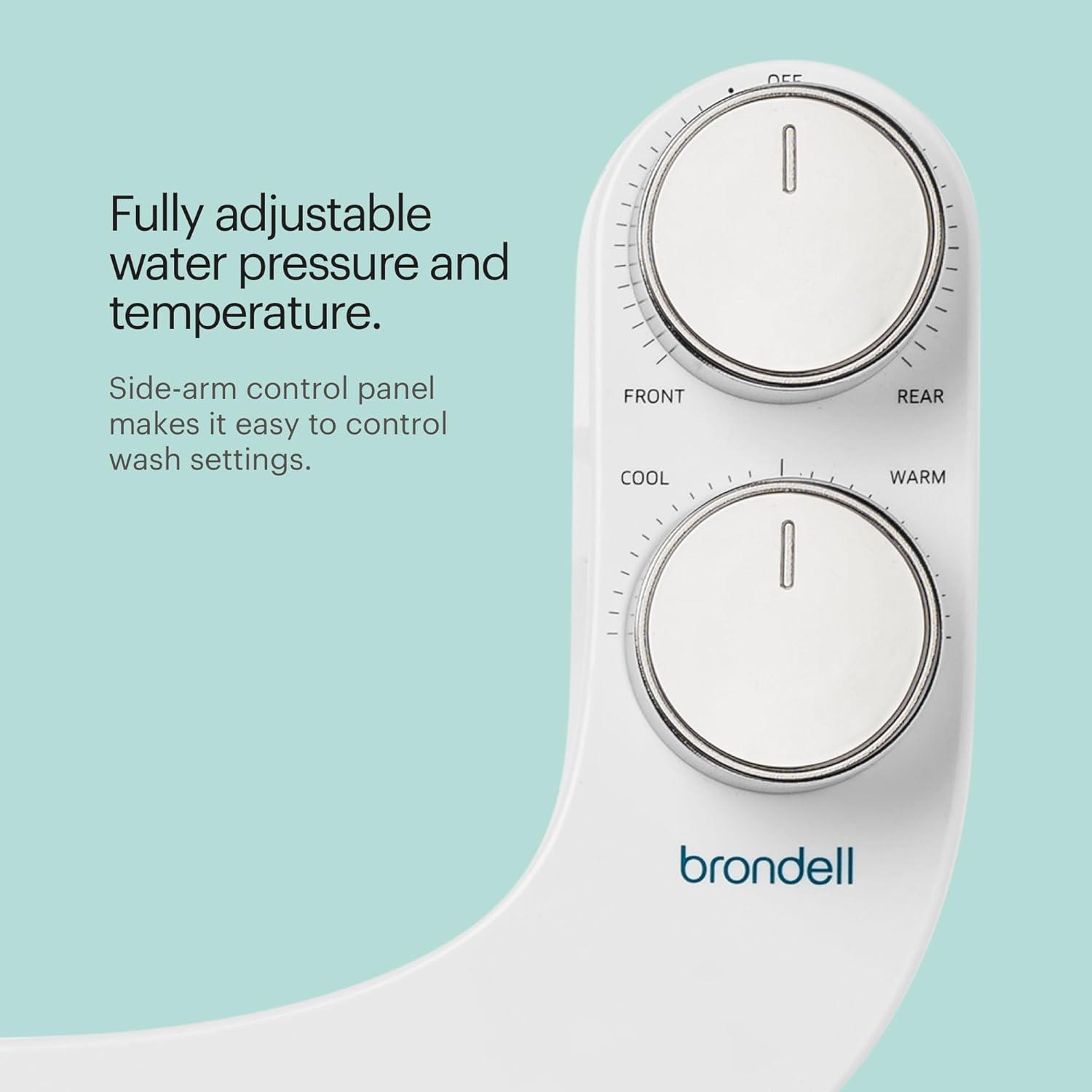 Brondell FSR-25 FSR-25 Freshspa Comfort+ Bidet Attachment, Dual Temp, Dual Nozzles