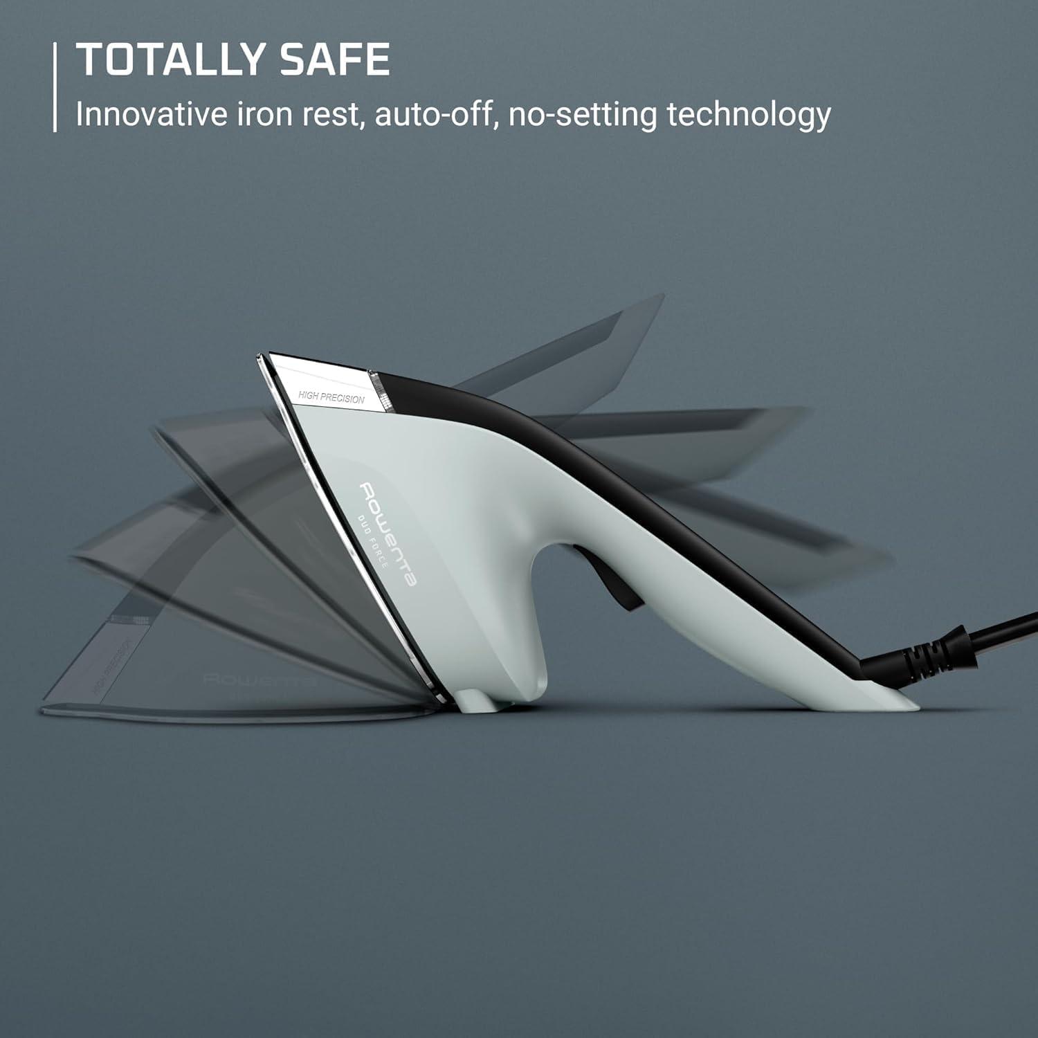 Rowenta Duo Force | 2-in-1 Steam Iron and Clothes Steamer | Versatile and Efficient Garment Care