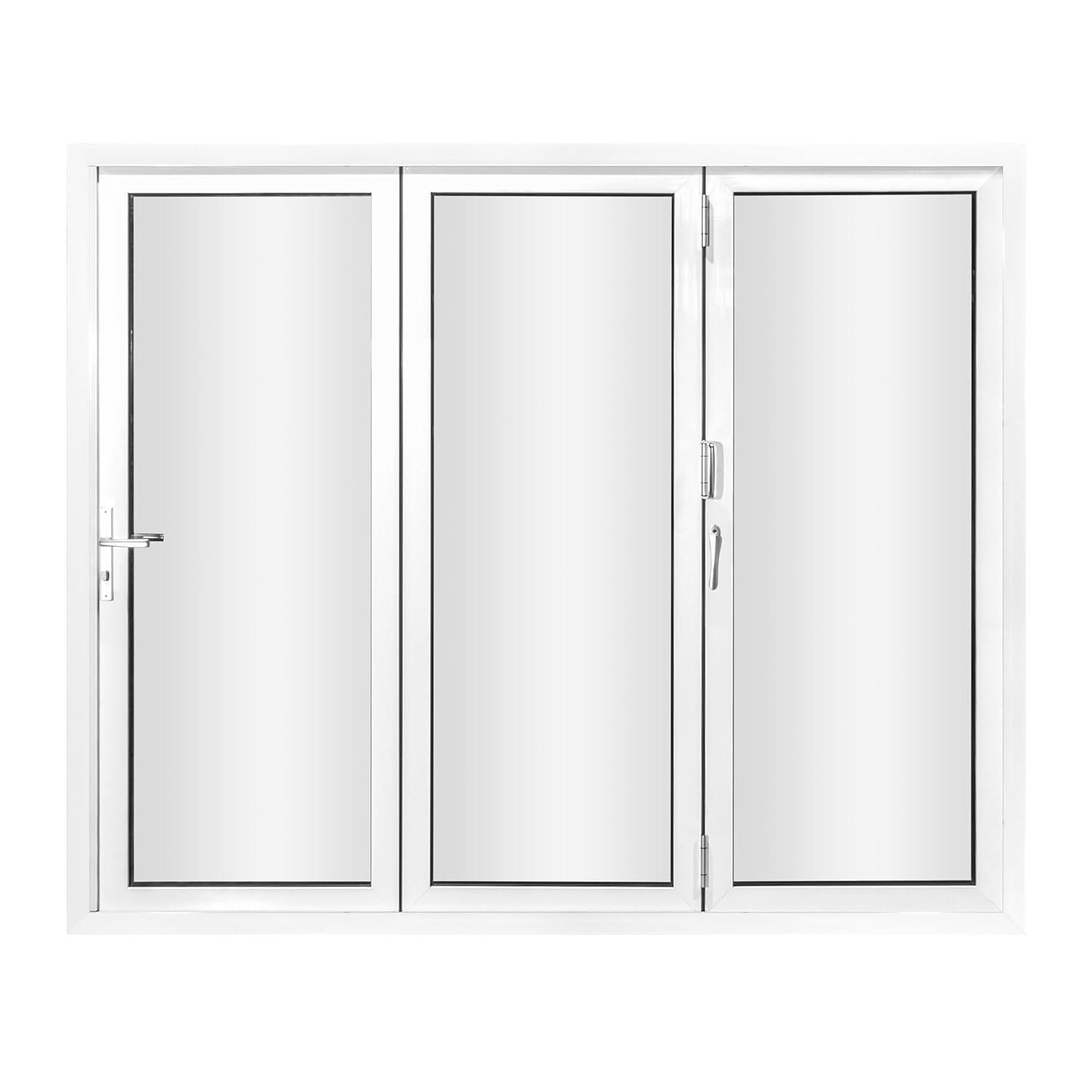 FOREVERDOORS Foever Doors 3 Panel, Folded Out, Folding Patio Door, Aluminum Folding Door