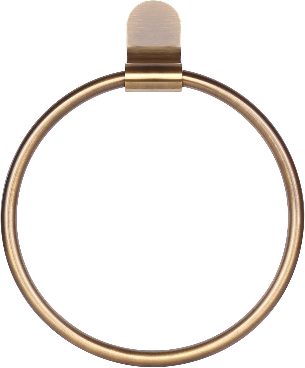 Lyla Gold Modern Towel Ring with Durable Finish