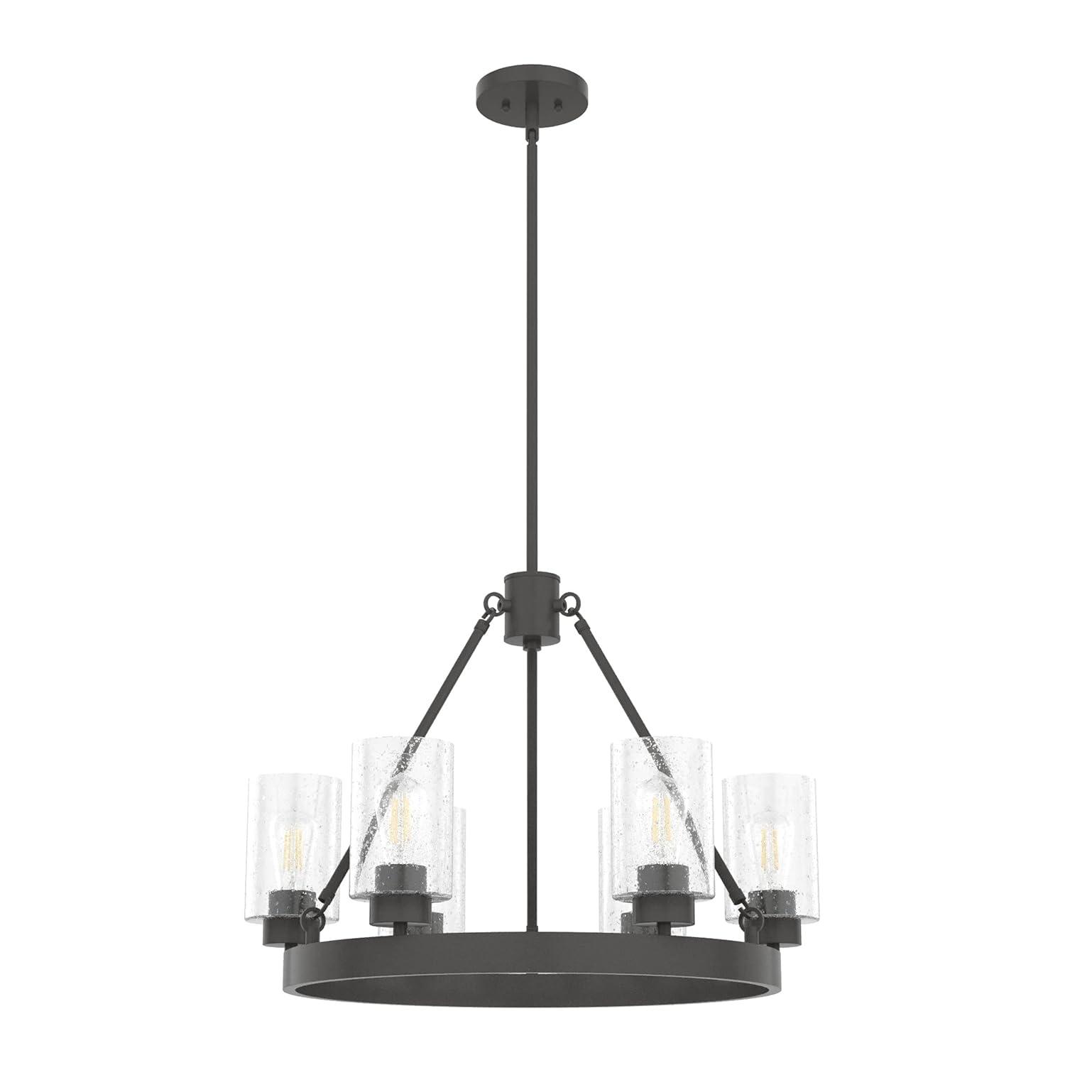 Hartland 6 - Light Unique / Statement Wagon Wheel Chandelier