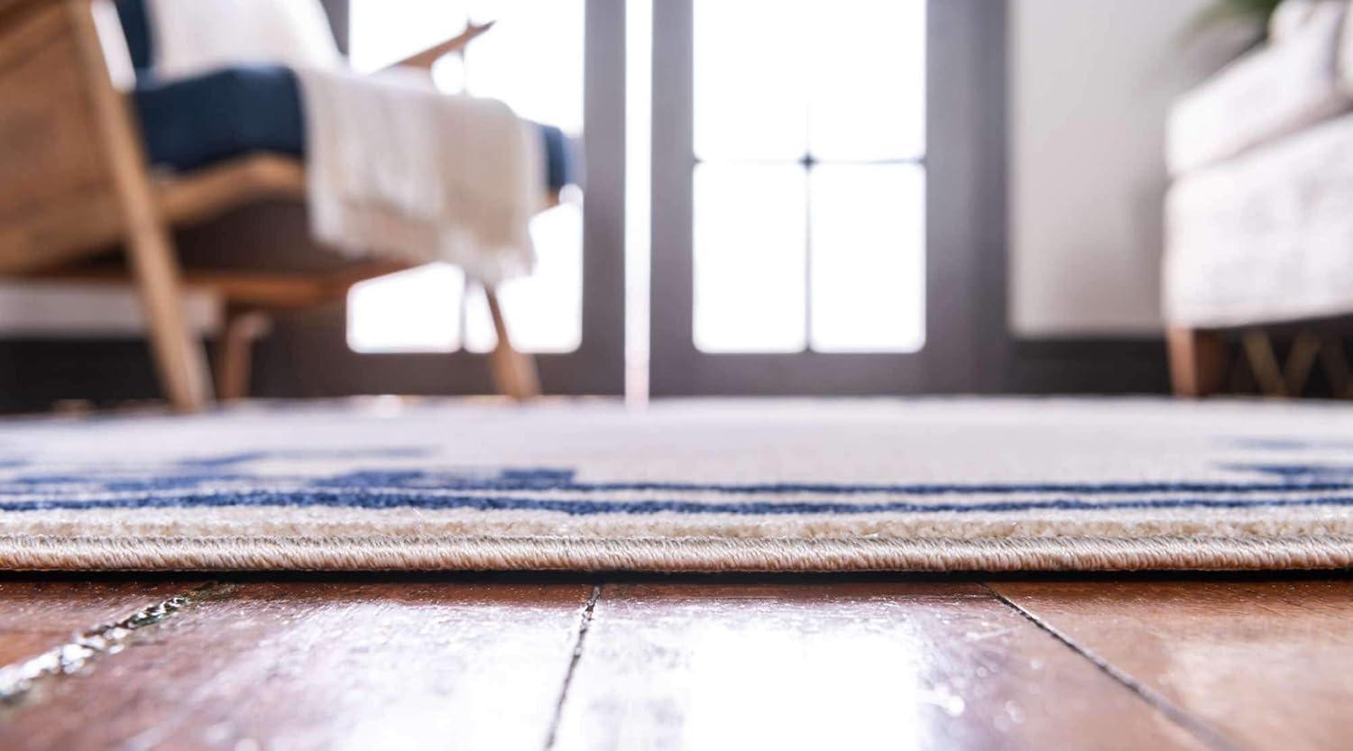 Athens Geometric Beige 7' 0 x 10' 0 Area Rug