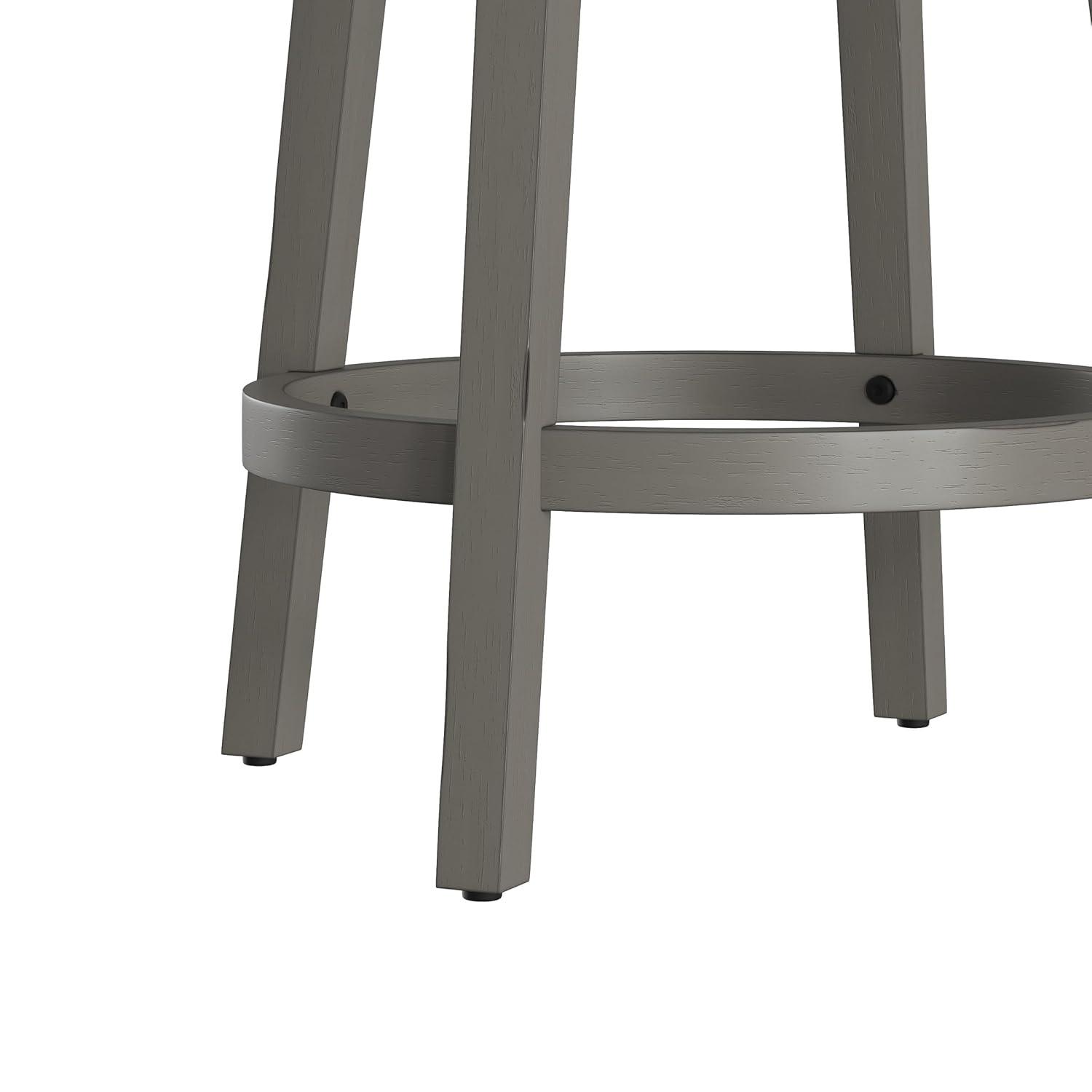 Hillsdale Furniture Clarion Wood Counter Height Swivel Stool, Distressed Gray