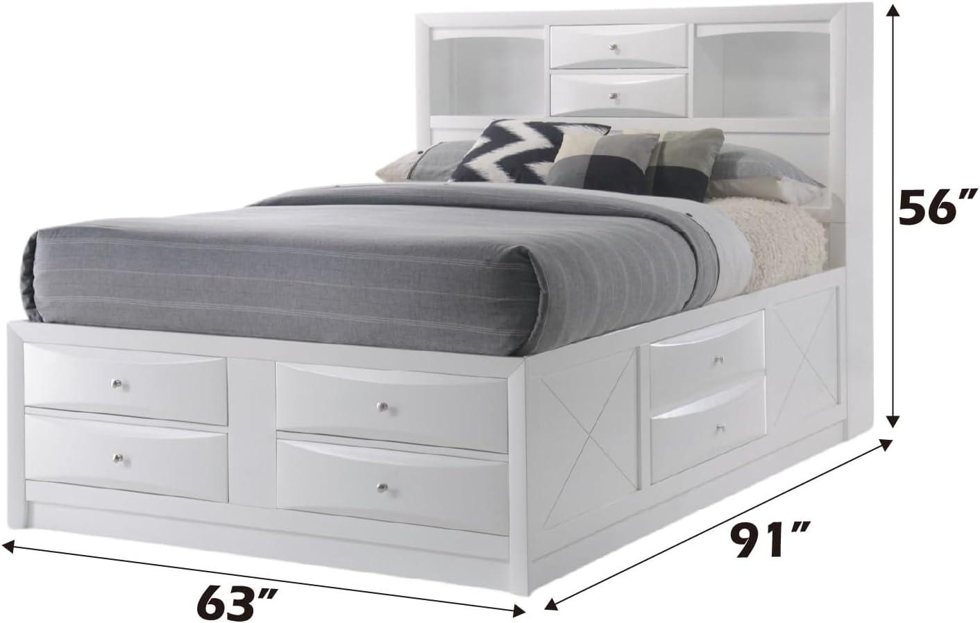 Acme Furniture 91" Queen Ireland Bed White