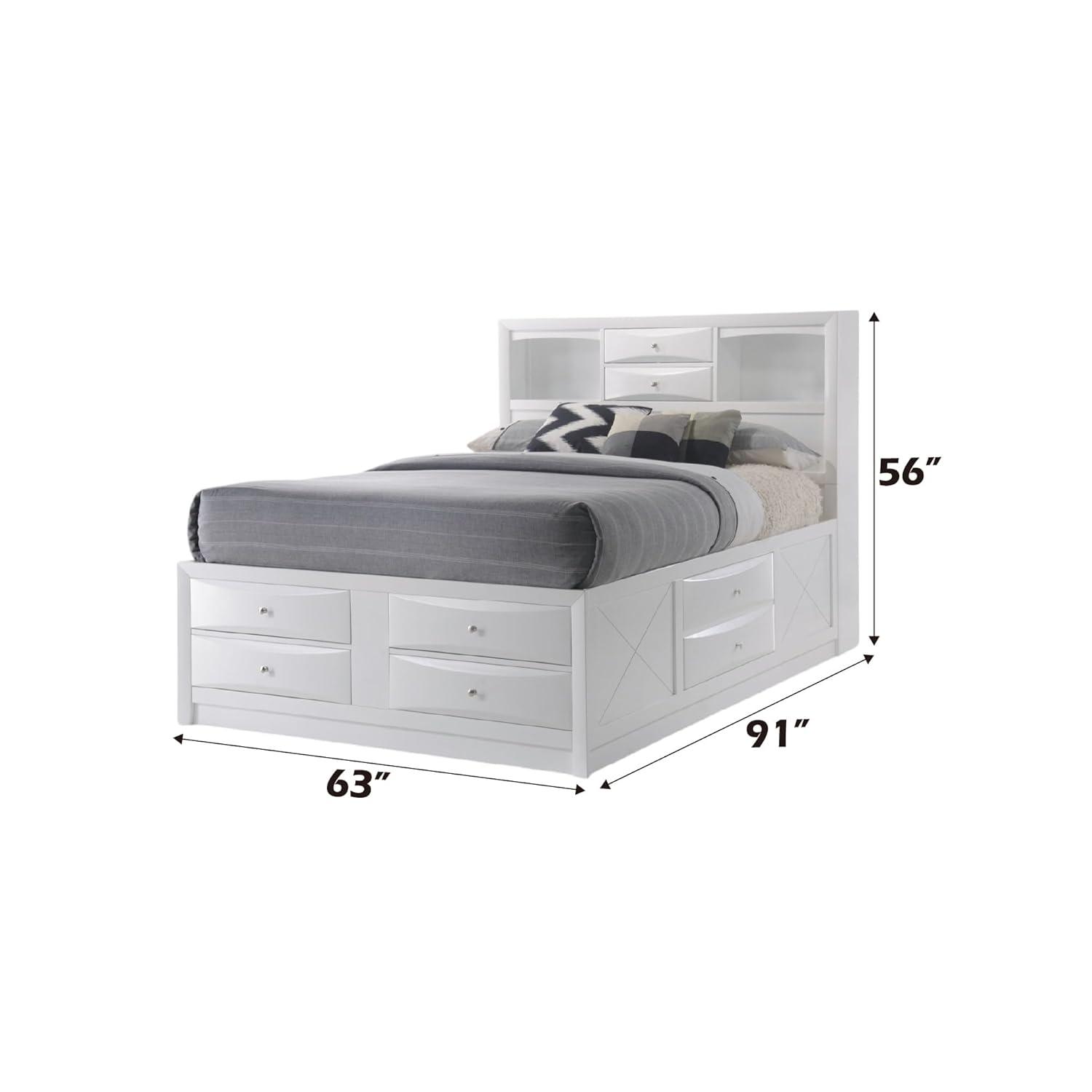 Acme Furniture 91" Queen Ireland Bed White