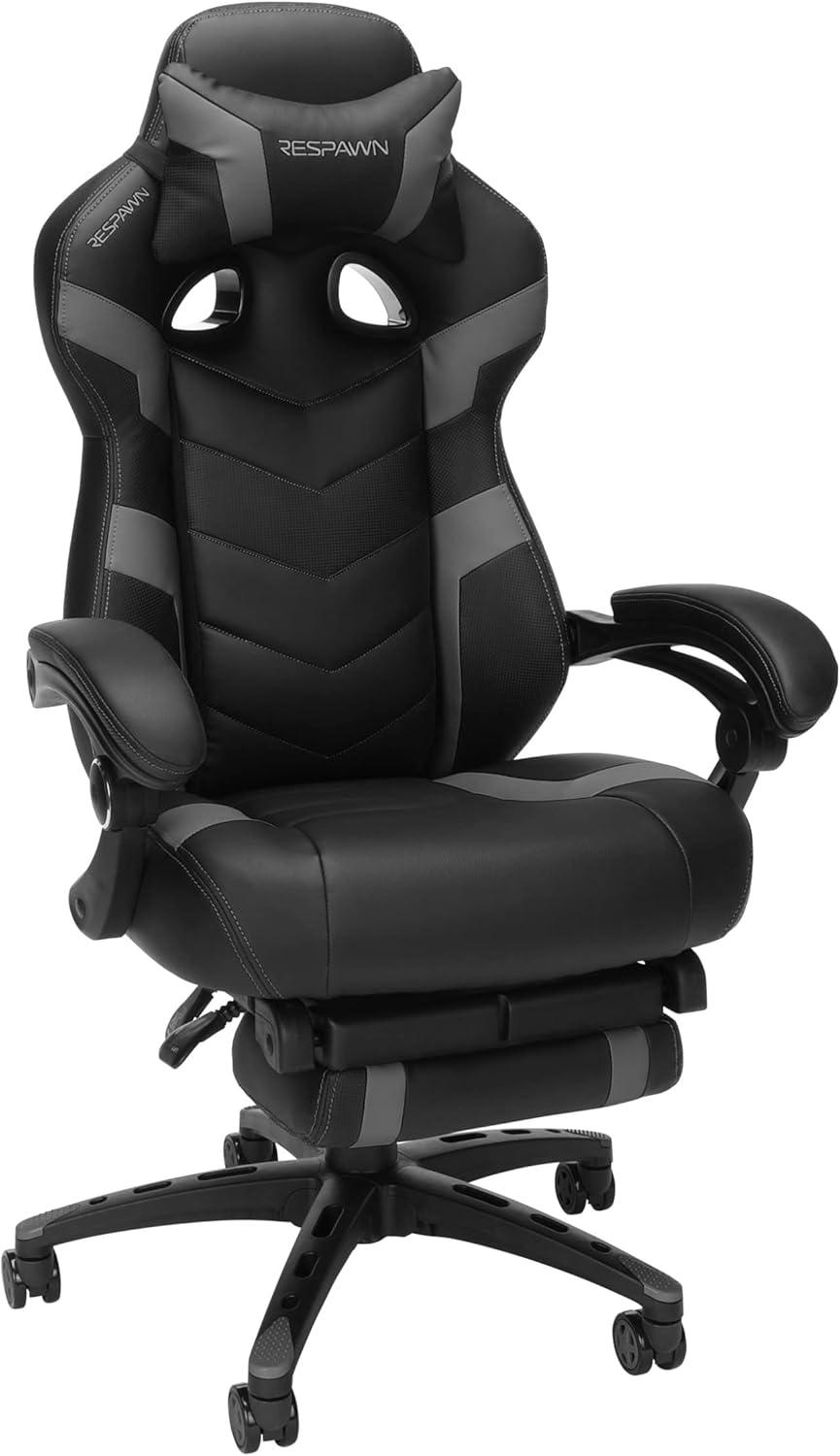 RESPAWN 110 Pro Gaming Chair - Gaming Chair with Footrest, Ergonomic Computer Desk Chair