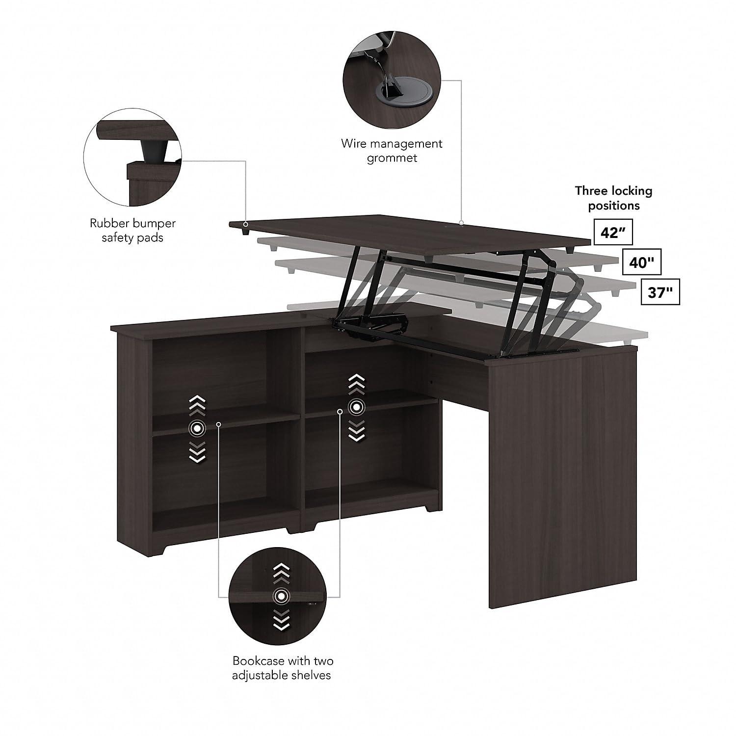 Lark Manor™ Almita 52'' Adjustable (sit to stand) Corner Desk