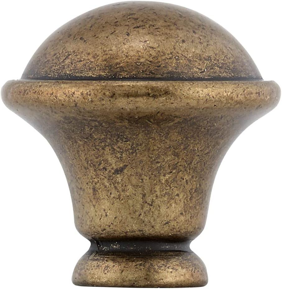 Nantes Collection Round Distressed Brass Cabinet Knob