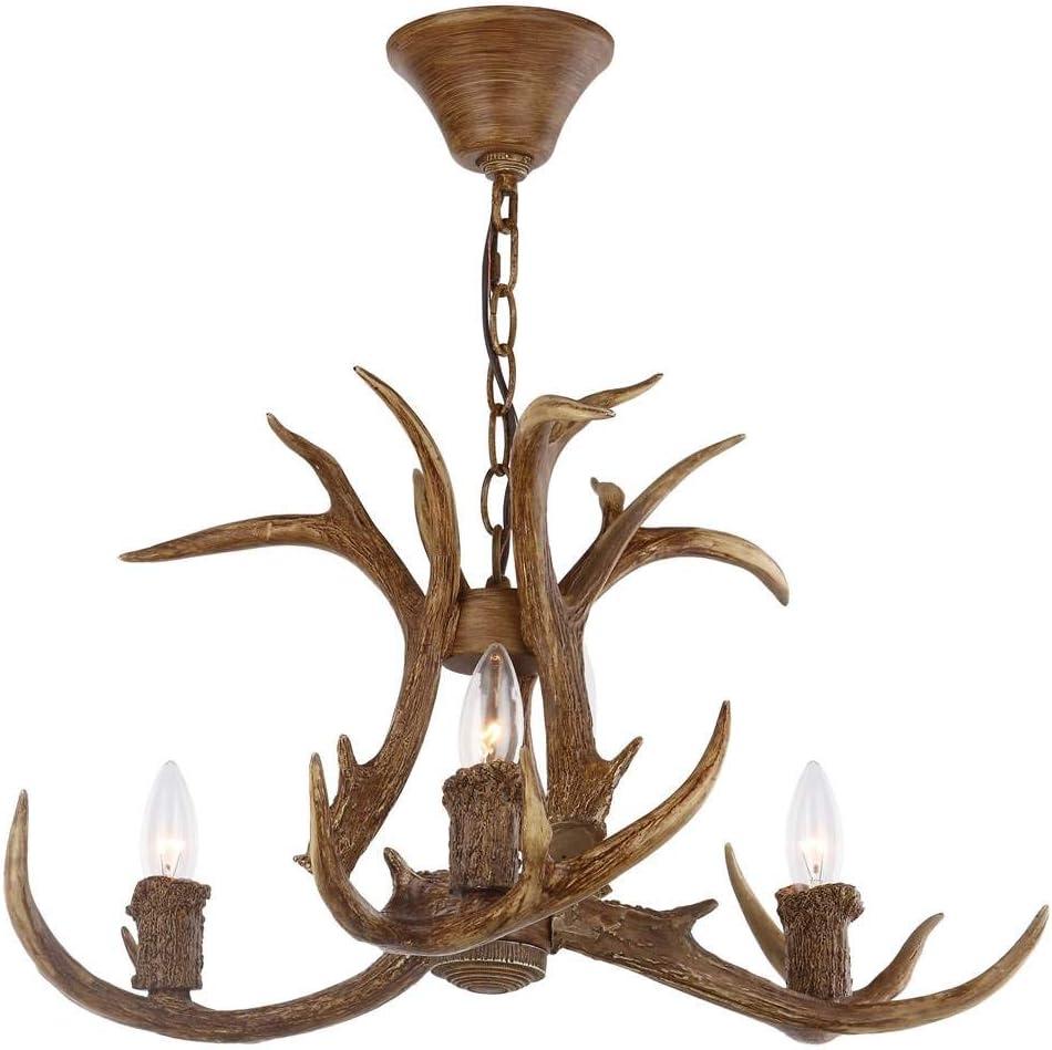 Makani Brown Resin Antler Mini Chandelier