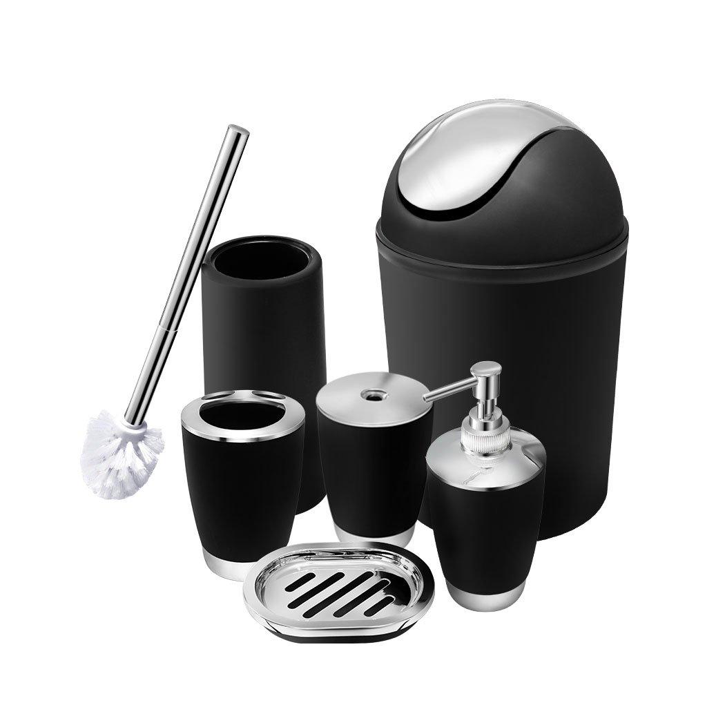 6 Pieces Bathroom Accessories Sets, Bathroom Set Ensemble Bathroom Toothbrush Holder Set