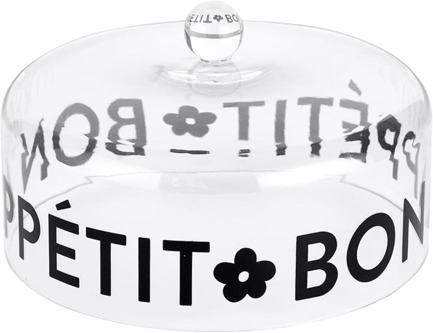 Santa Barbara Design Studio Clear Acrylic Cake Dome, Medium, Bon Appetit