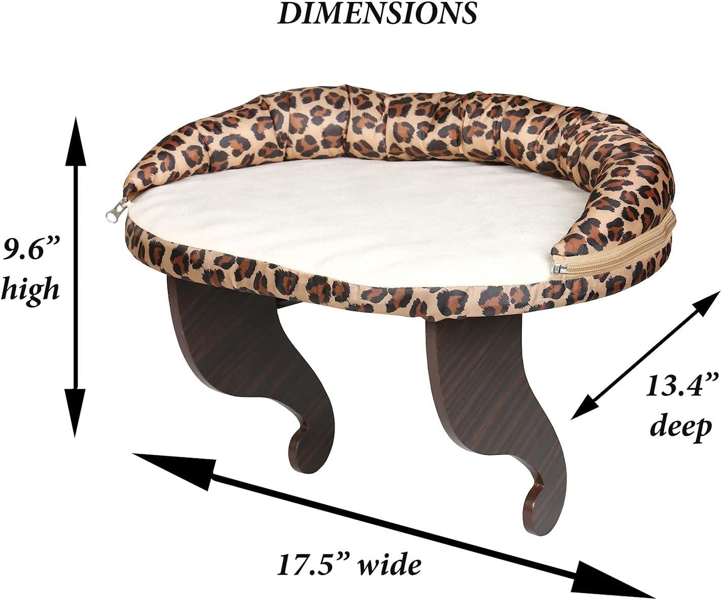 212 Main 5324 Leopard Print Bolster Cat Window Perch