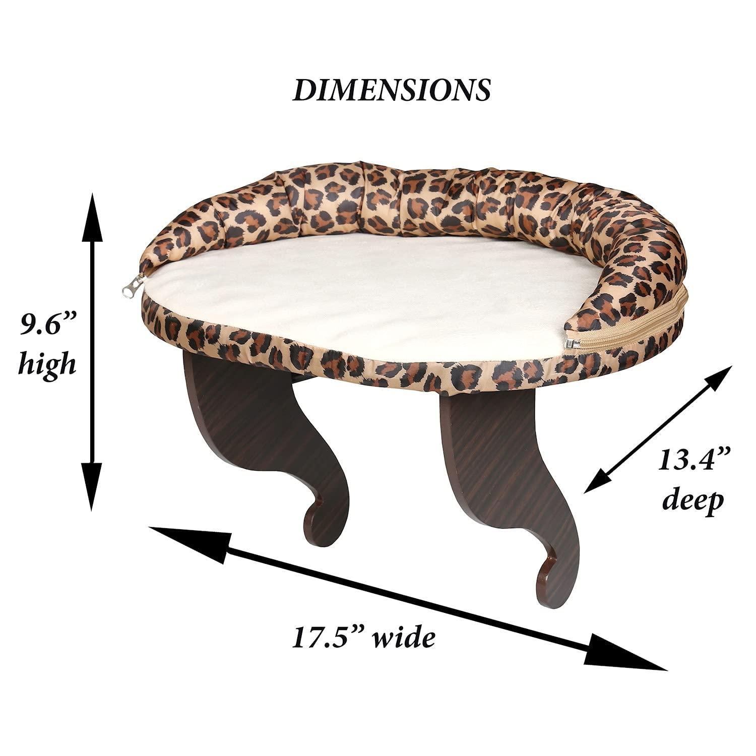 212 Main 5324 Leopard Print Bolster Cat Window Perch