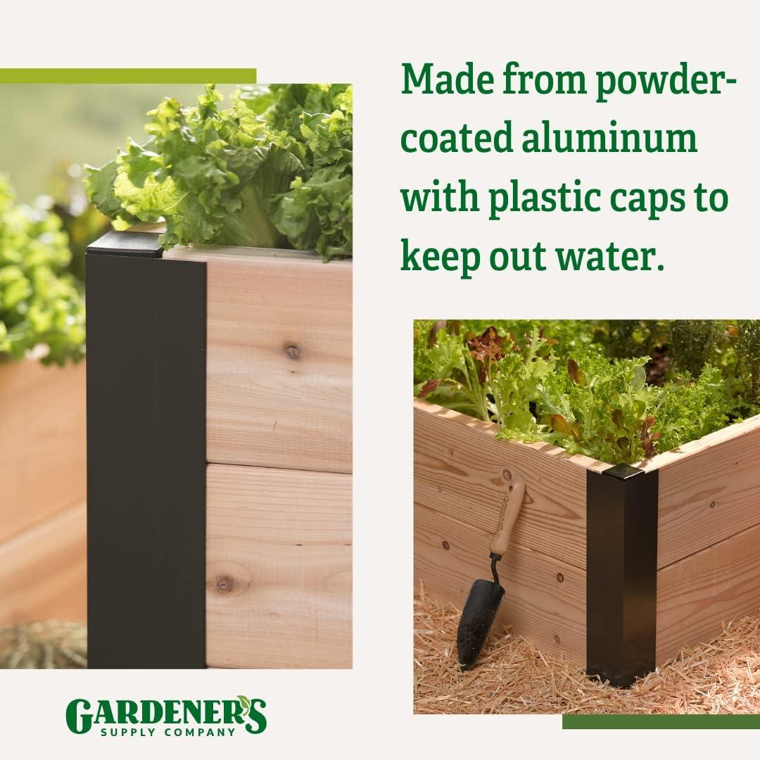 Rustproof Aluminum Raised Garden Bed Corner Brackets Set