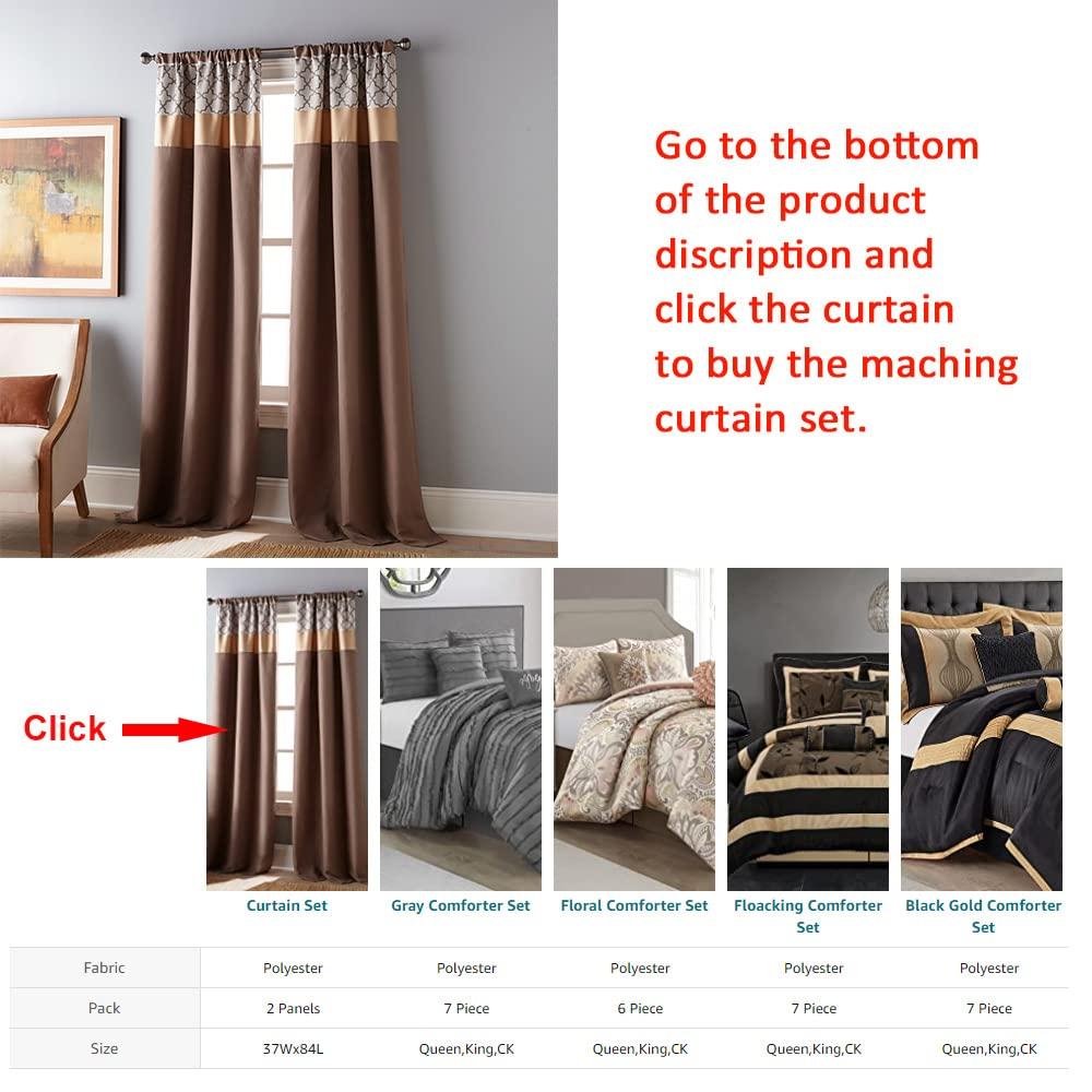 Nanshing America, Inc Avalon Microfiber Modern & Contemporary 8 Piece Comforter Set