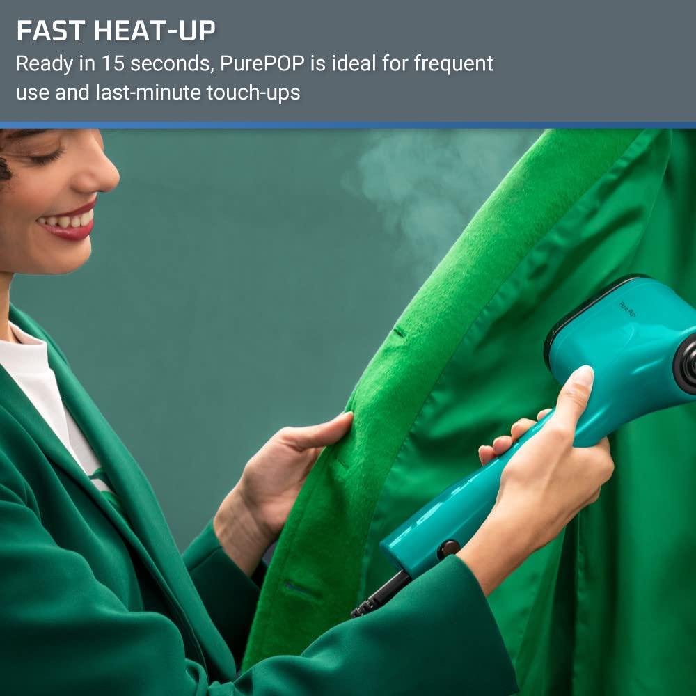 Rowenta PurePop Handheld Steamer, 1150W, Green