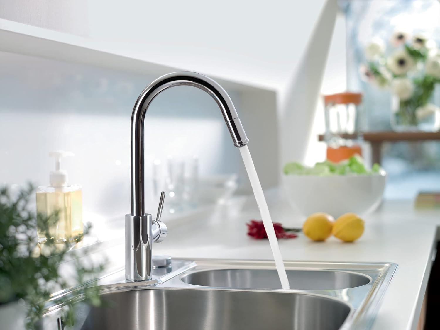 Talis S² Pull Down Single Handle Kitchen Faucet with Handle and Supply Lines