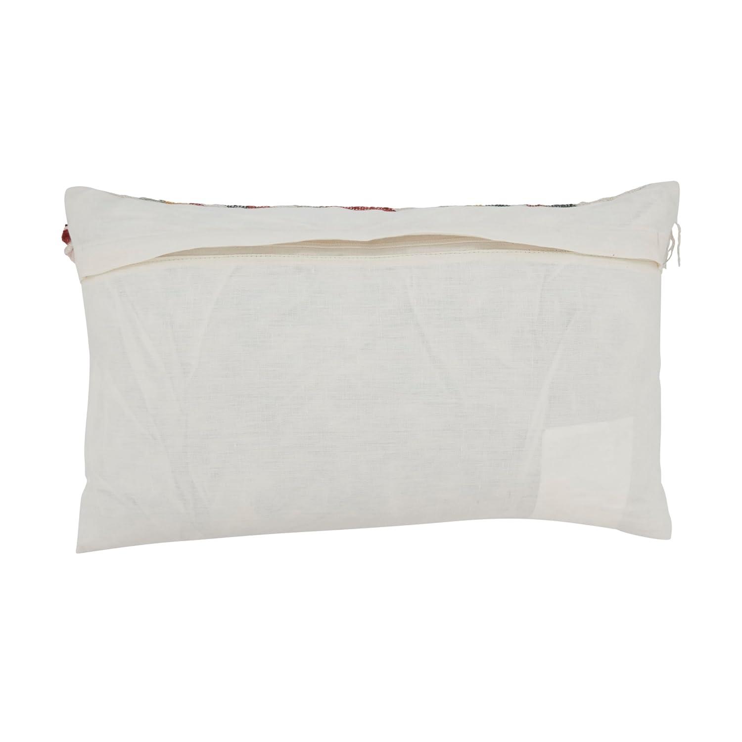 Saro Thana Collection Tassels Cotton Throw Pillow