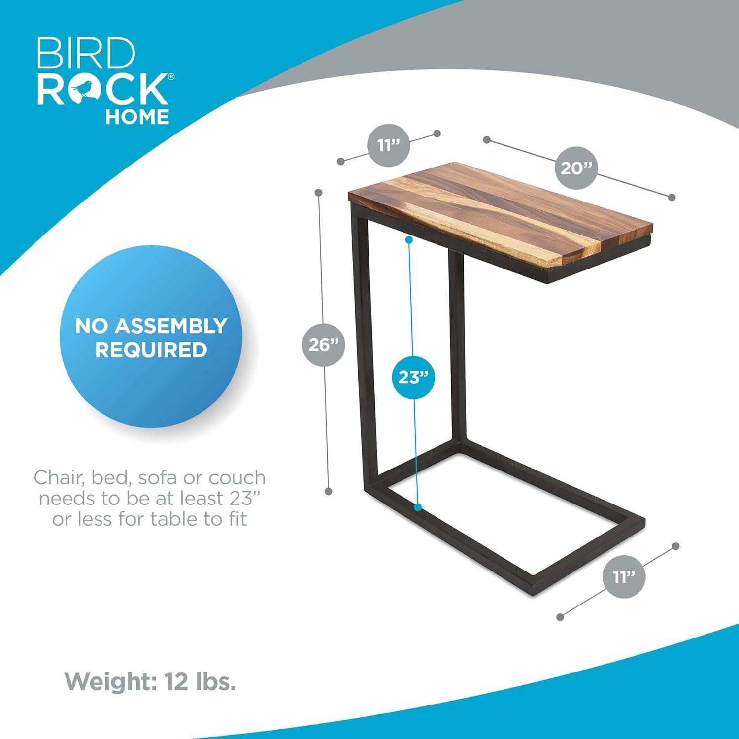 Solid Wood Top End Table