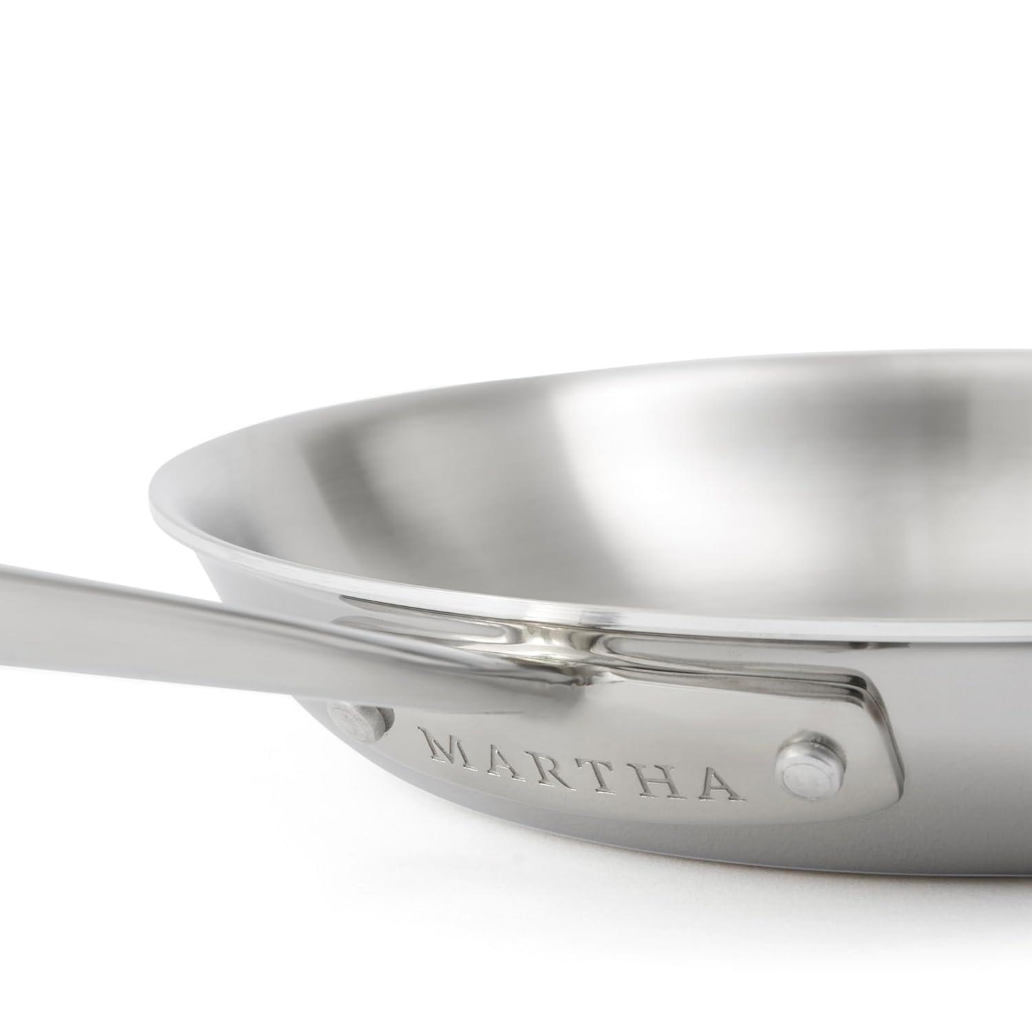 Martha Stewart Martha 10" Triply Stainless Steel Saute Fry Pan